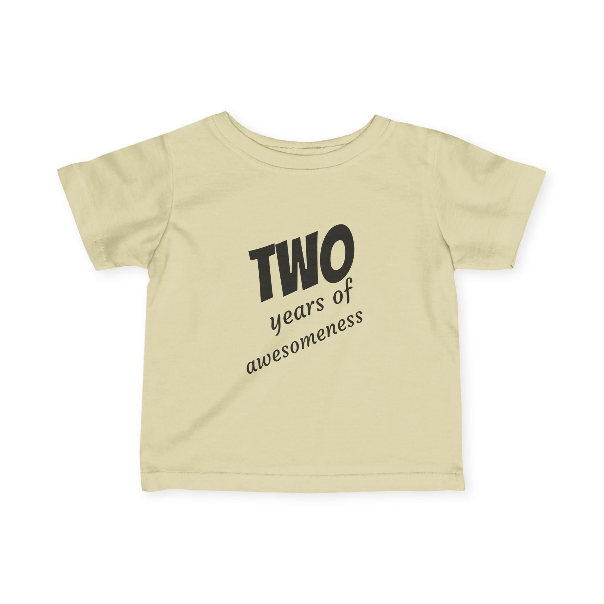 Toddler Tee "Two Years of Awesomeness" Birthday Shirt