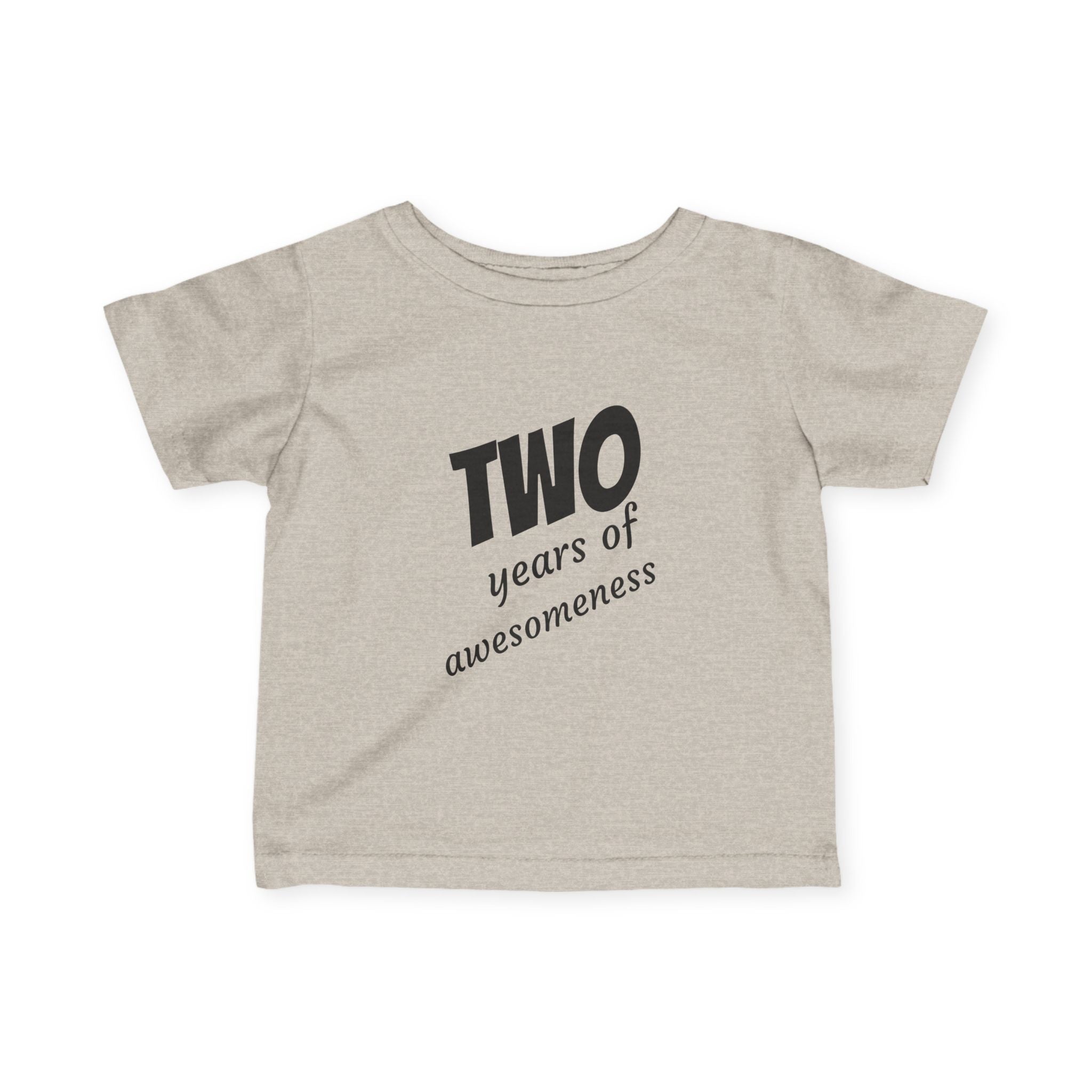 Toddler Tee "Two Years of Awesomeness" Birthday Shirt