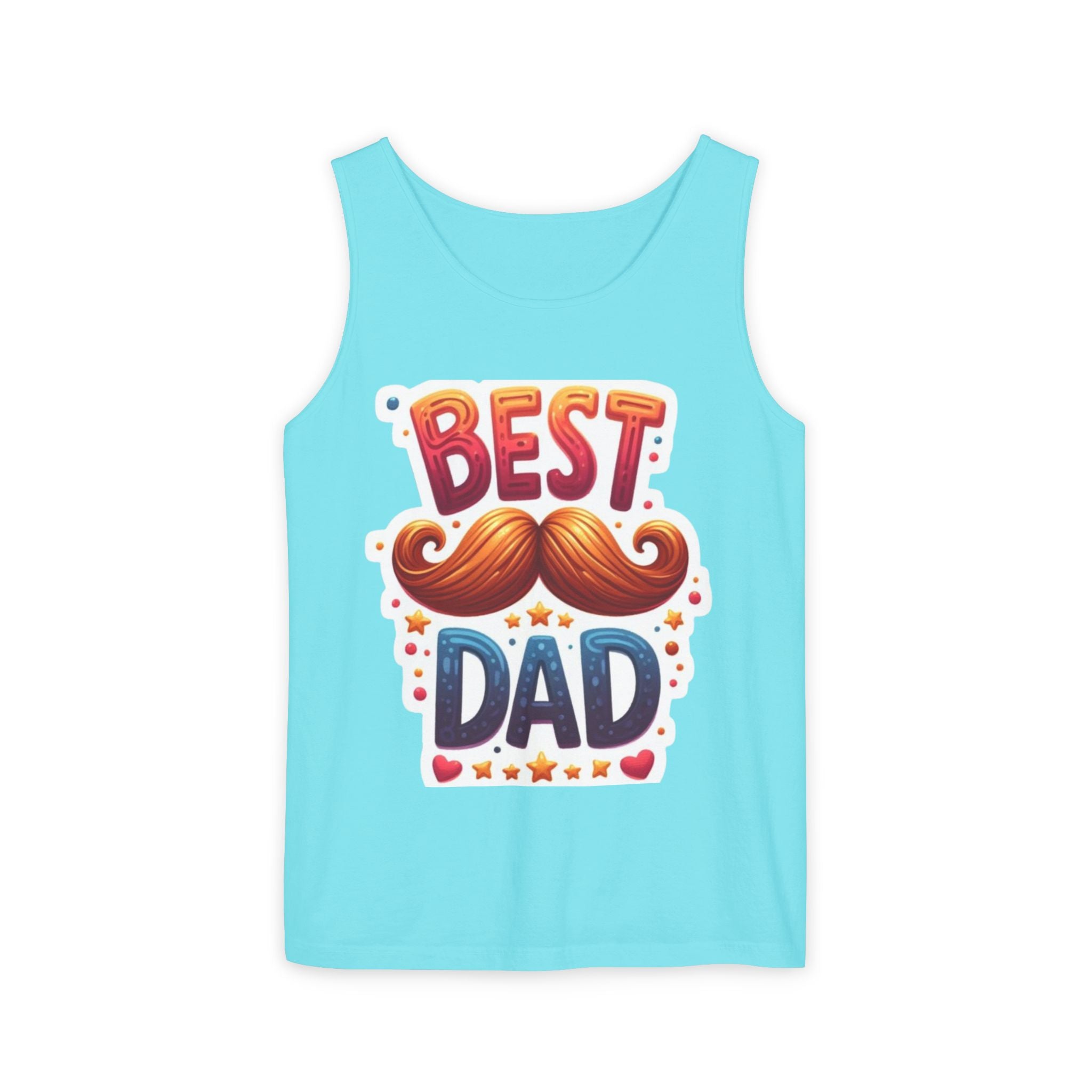 Best Dad Tank Top — Funny Mustache Father’s Day Gift