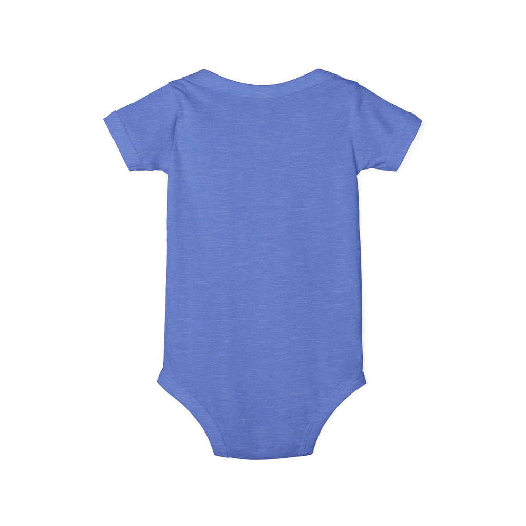 Infant Onesie - "LOVE" Patriotic Heart Baby Bodysuit