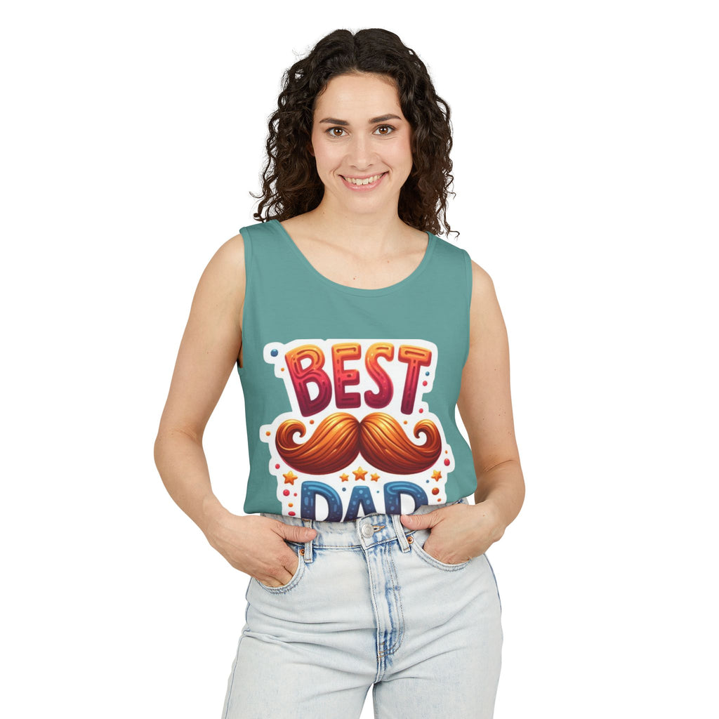 Best Dad Tank Top — Funny Mustache Father’s Day Gift