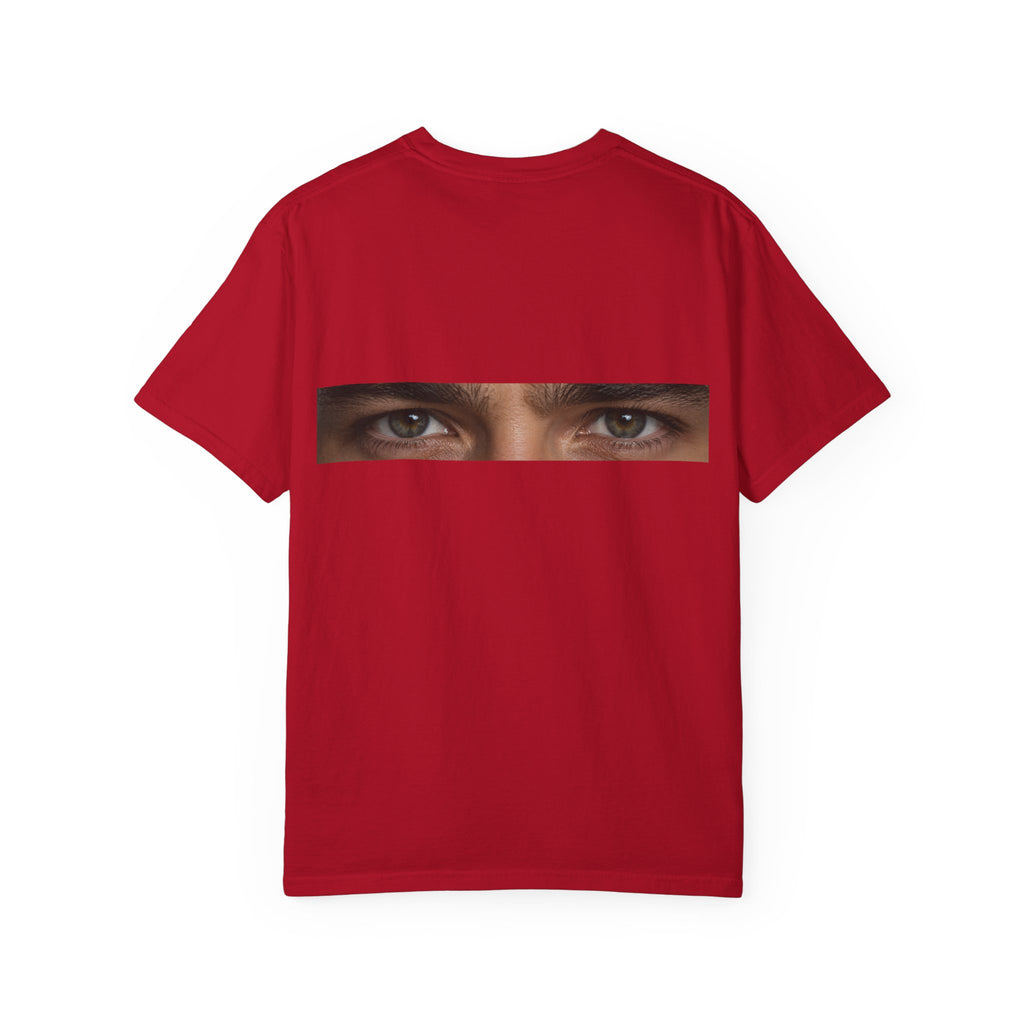 T-Shirt — "I'm Not Sleeping, I'm Just Resting My Eyes" Graphic Tee with Realistic Eyes Back Print
