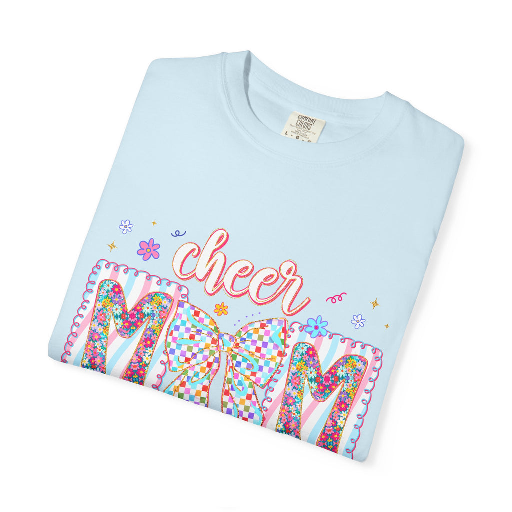 Cheer Mom T-Shirt — Colorful Pom-Pom Cheerleading Mom Tee