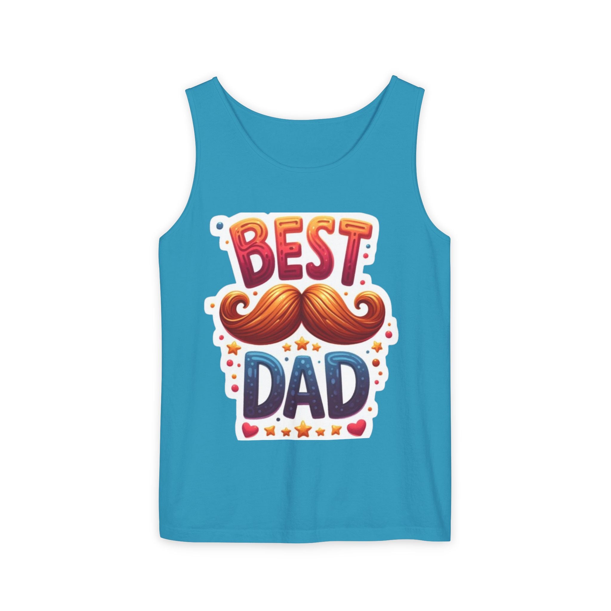 Best Dad Tank Top — Funny Mustache Father’s Day Gift
