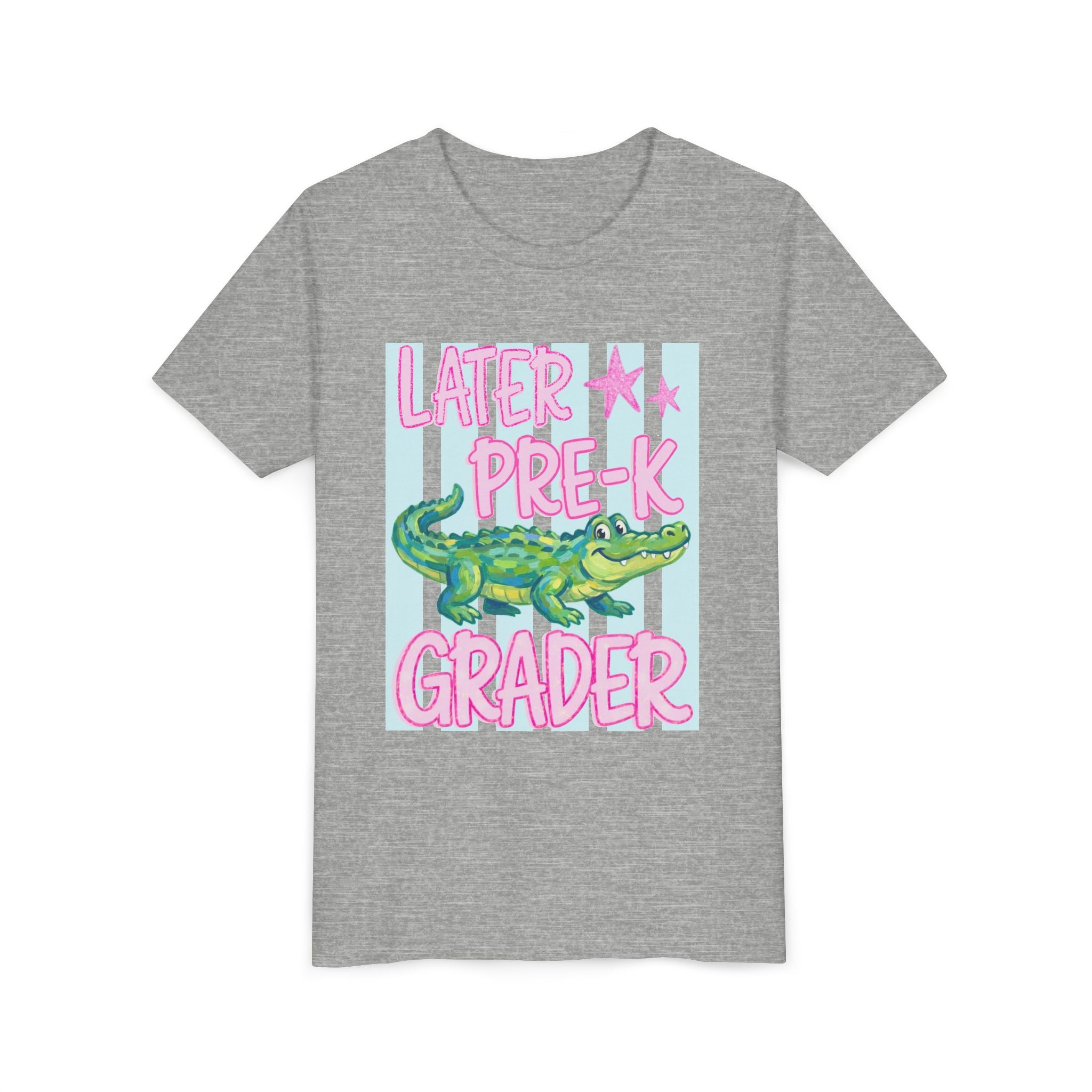 Later Pre-K Grader Youth Tee — Cute Alligator Back-to-School Shirt