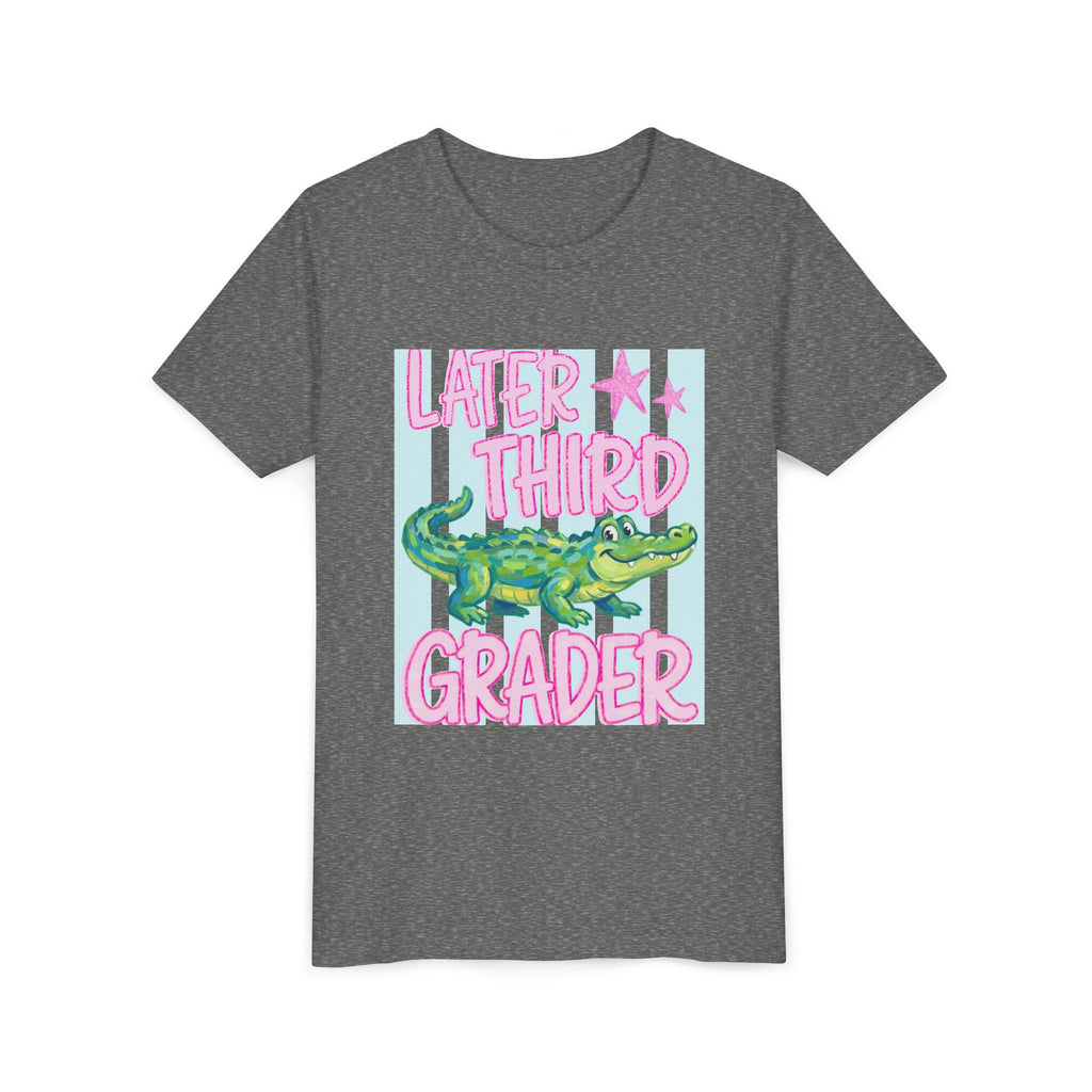 Later Third Grader Alligator Youth Tee — Back to School 3rd Grade Shirt
