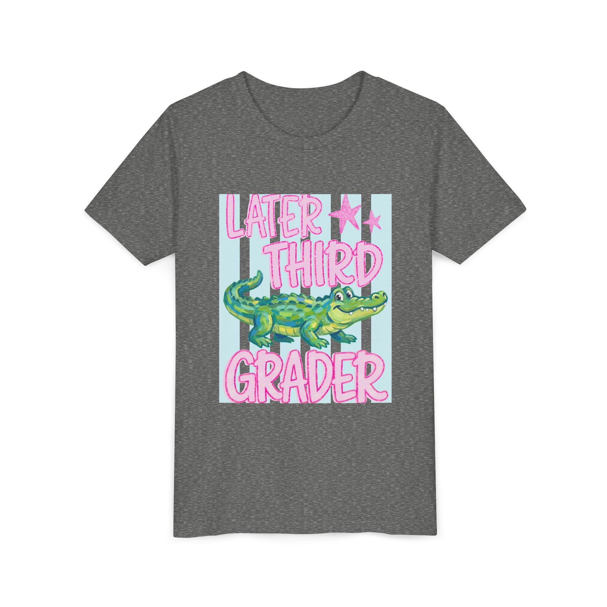 Later Third Grader Alligator Youth Tee — Back to School 3rd Grade Shirt
