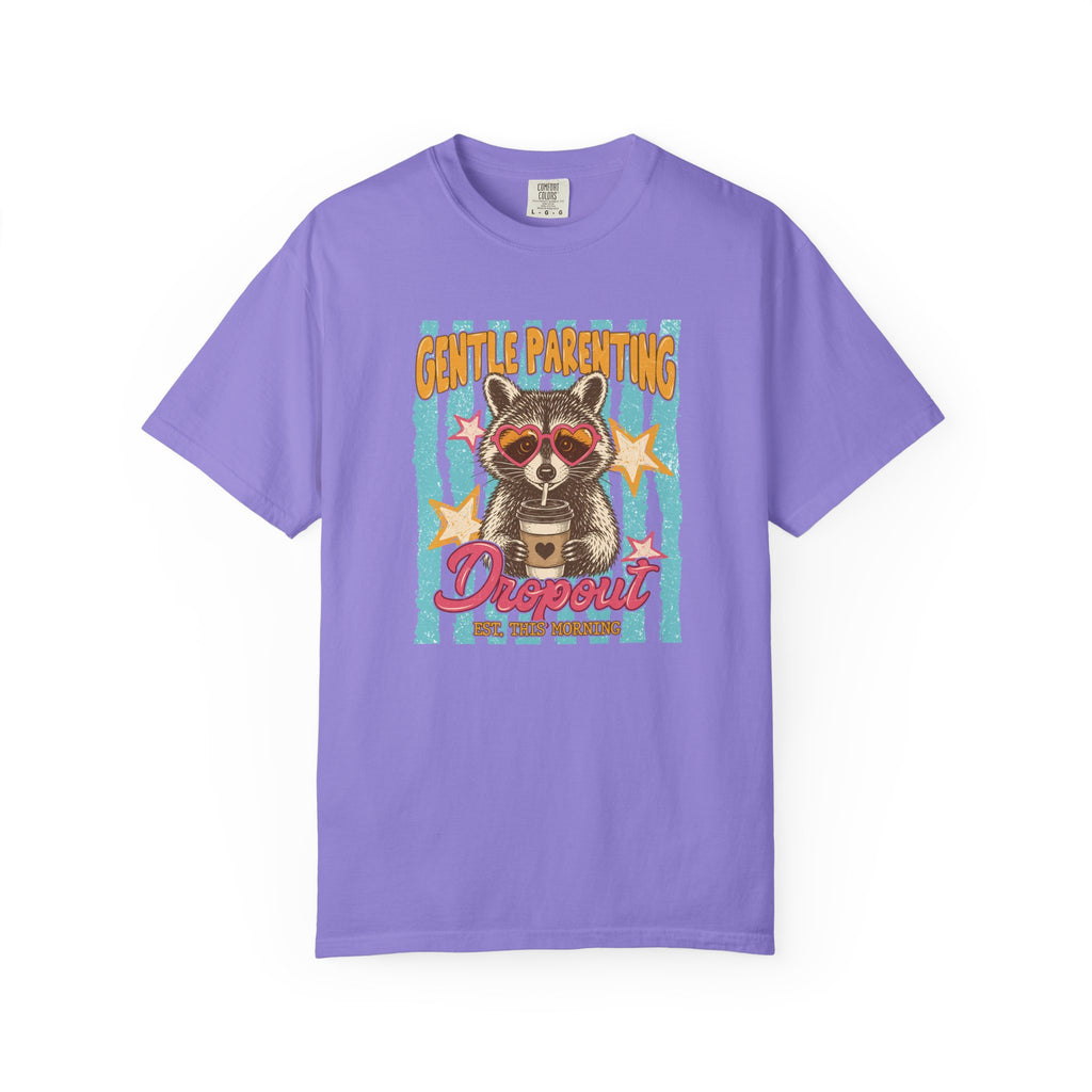 Raccoon 'Gentle Parenting Dropout' Graphic T-Shirt