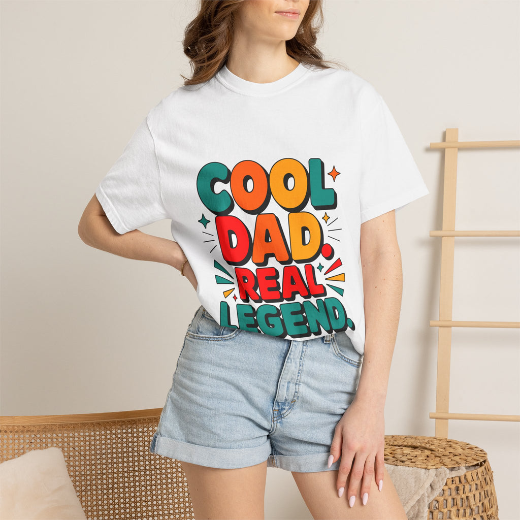 Cool Dad Real Legend T-Shirt — Father's Day Funny Retro Graphic Tee
