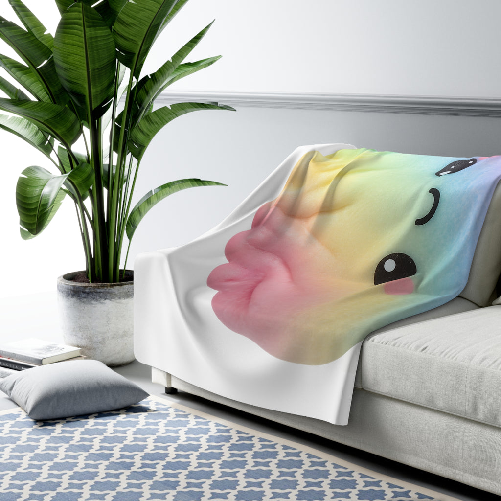 Cute Pastel Dumpling Plush Throw