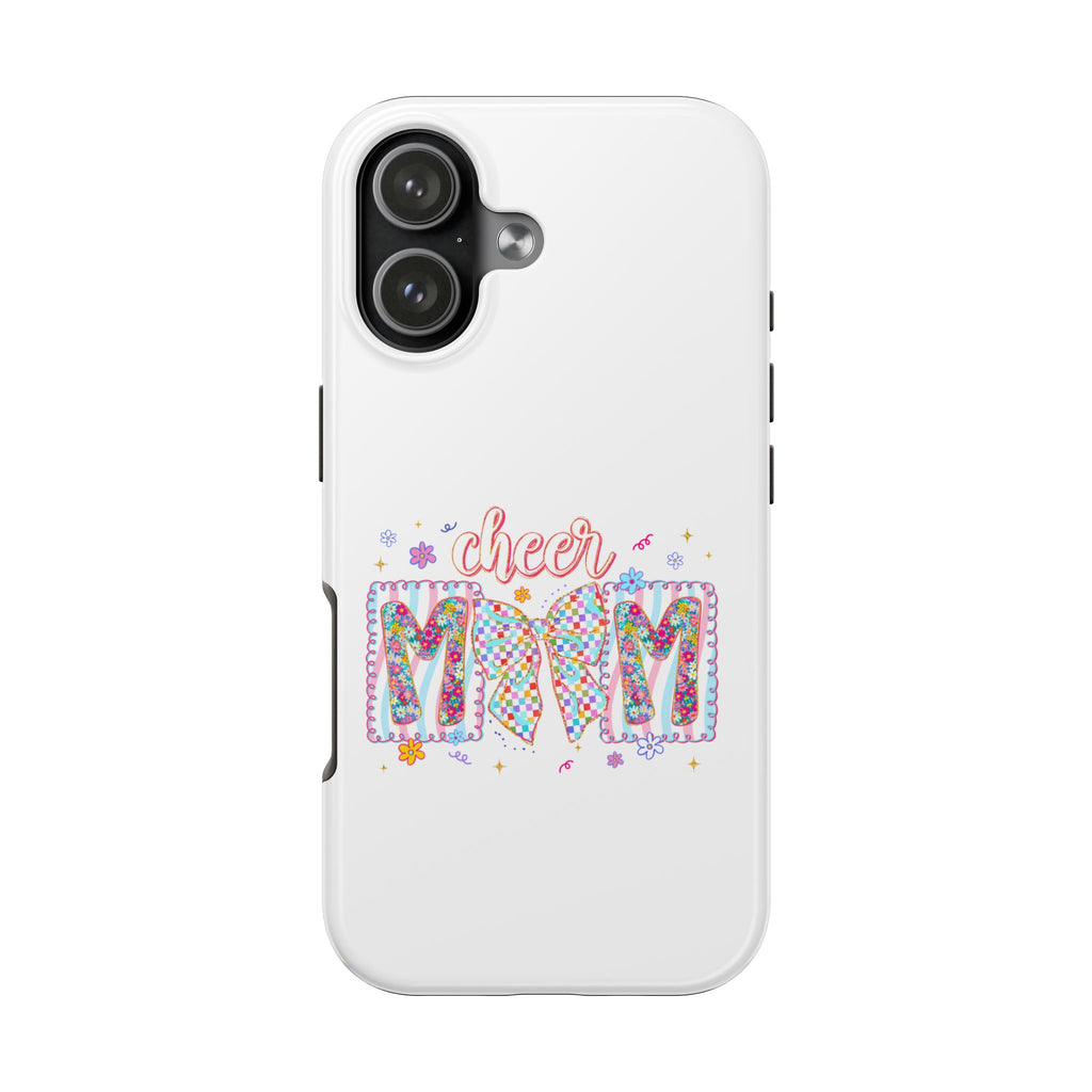 Cheer Mom Tough Phone Case — Colorful Cheerleader Mom Phone Cover