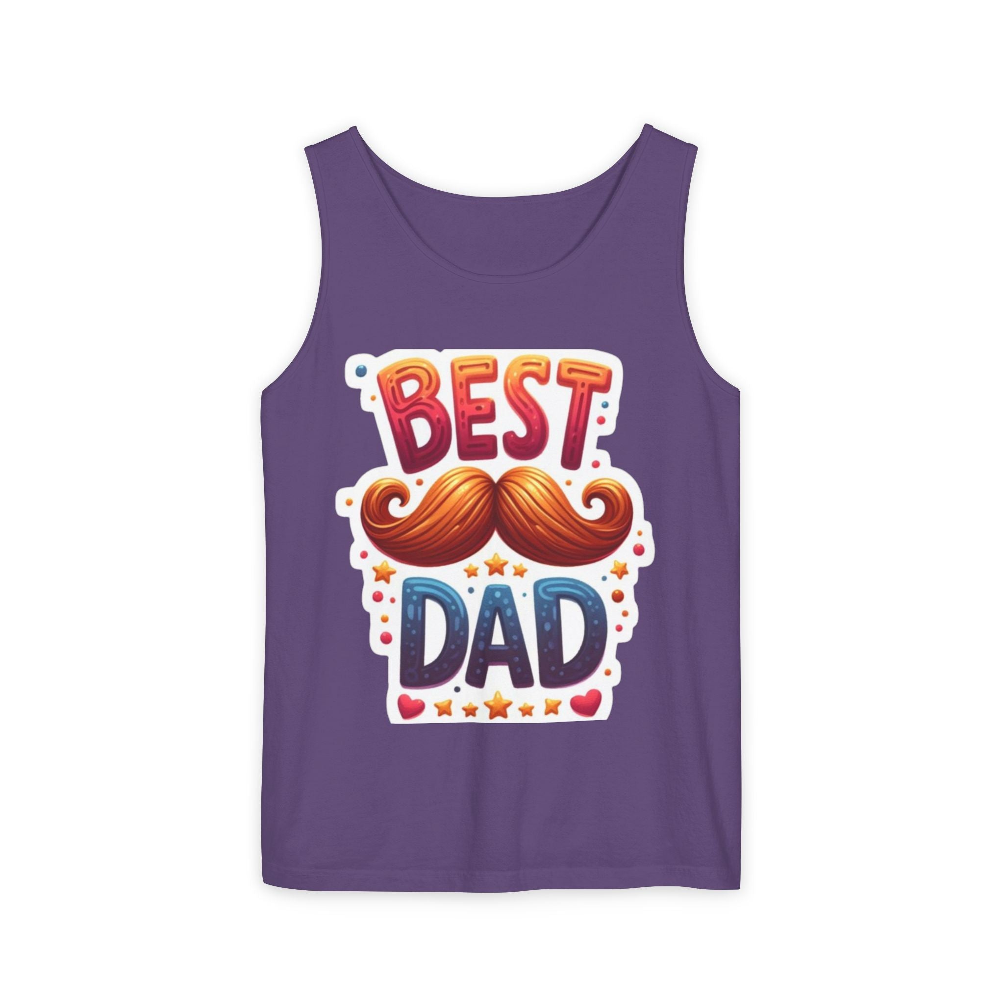 Best Dad Tank Top — Funny Mustache Father’s Day Gift