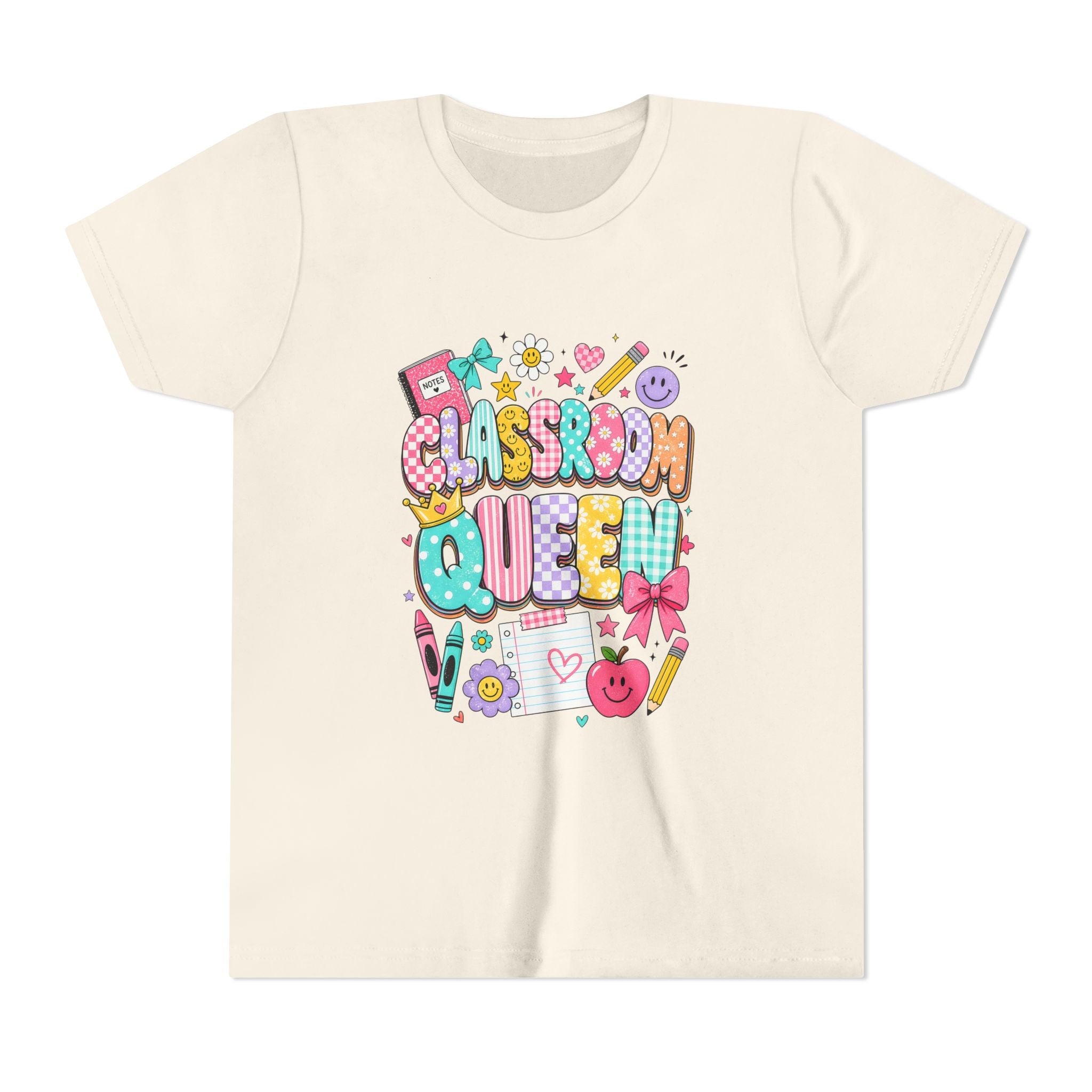 Classroom Queen Youth Tee — Cute School Teacher Kid Shirt