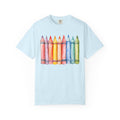 Watercolor Crayon T-Shirt — Colorful Kids Art Tee