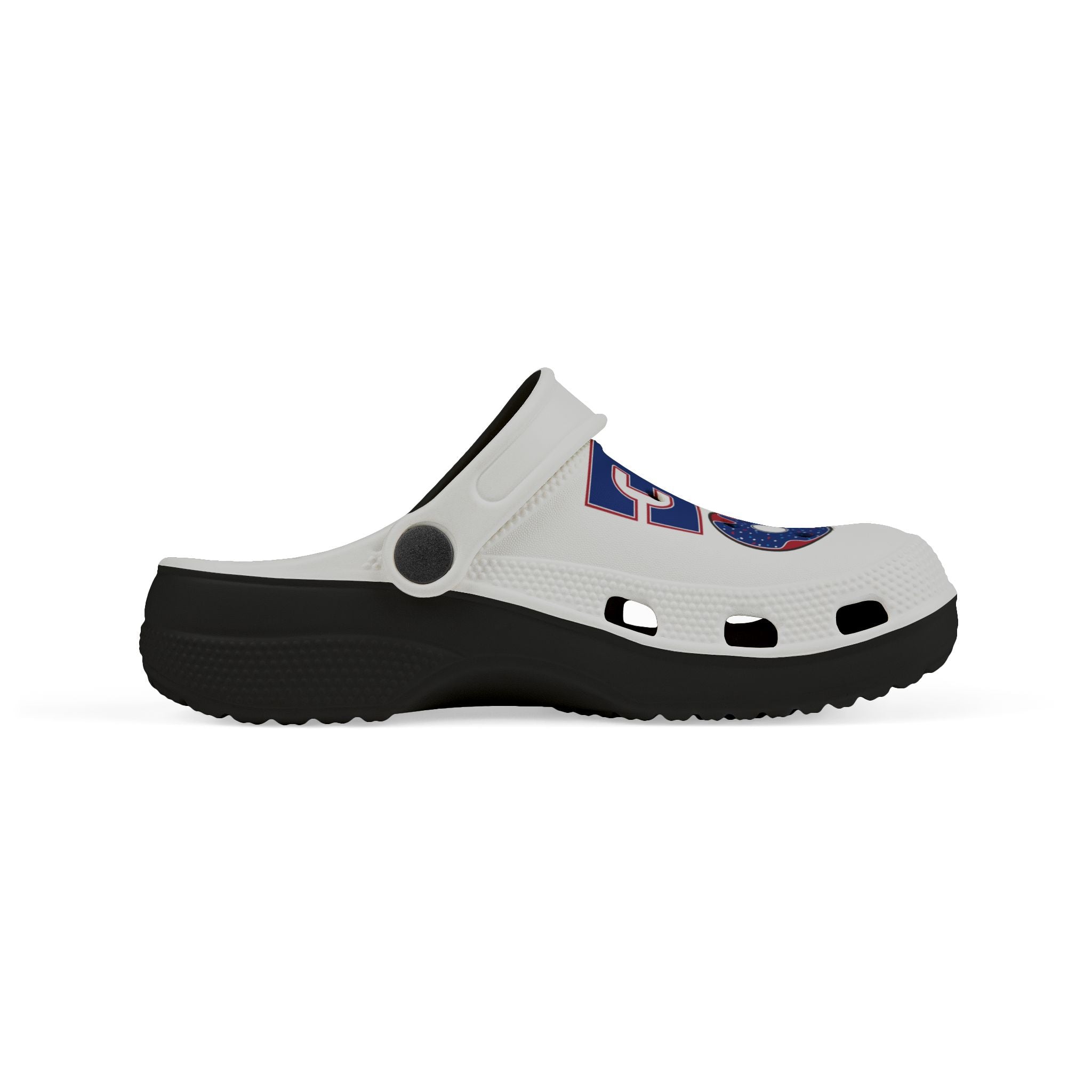 Kids Foam Clogs — "LOVE" Patriotic USA Heart Design