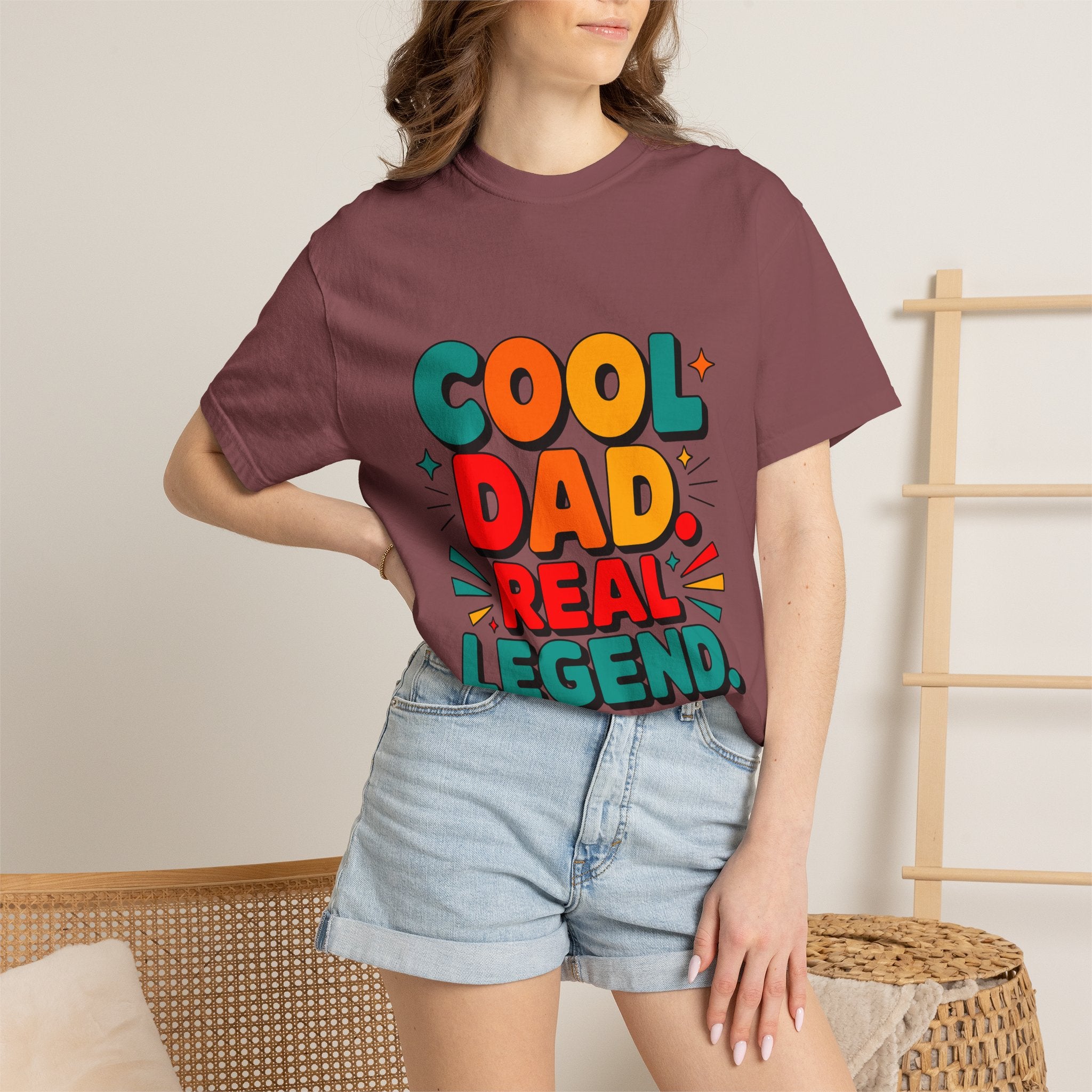 Cool Dad Real Legend T-Shirt — Father's Day Funny Retro Graphic Tee