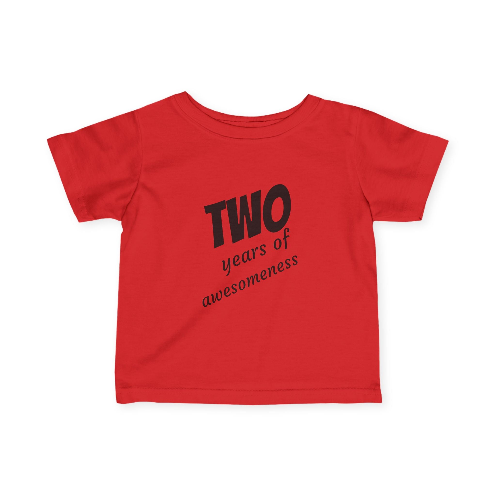 Toddler Tee "Two Years of Awesomeness" Birthday Shirt