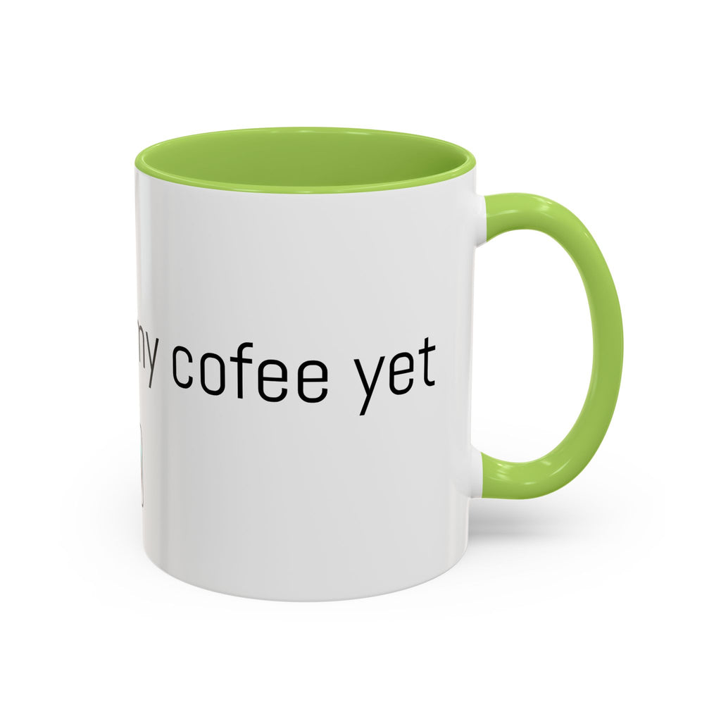 Coffee Mug — "I Haven't Had My Coffee Yet" Funny Emoji Middle Finger Accent Mug (11/15 oz)