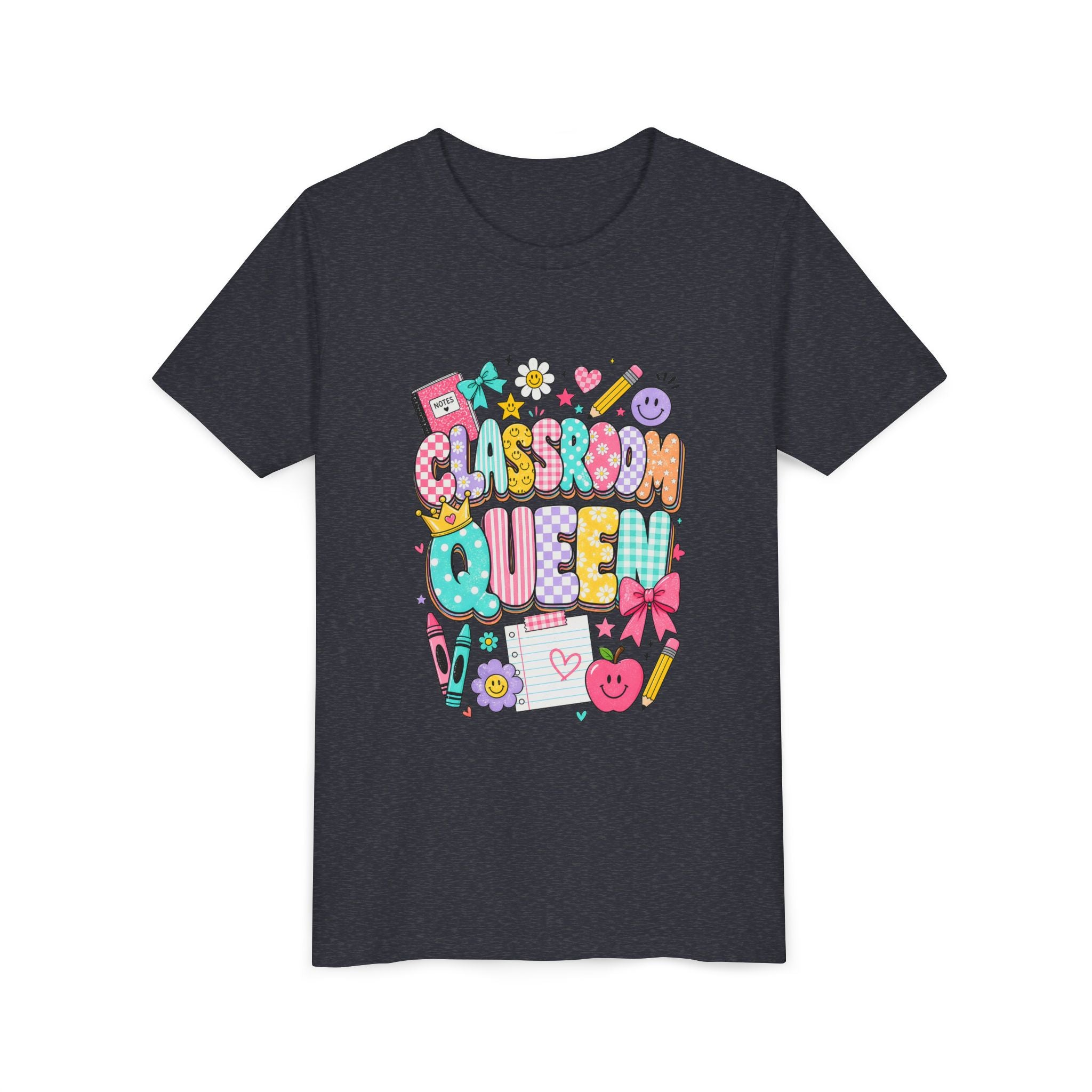 Classroom Queen Youth Tee — Cute School Teacher Kid Shirt
