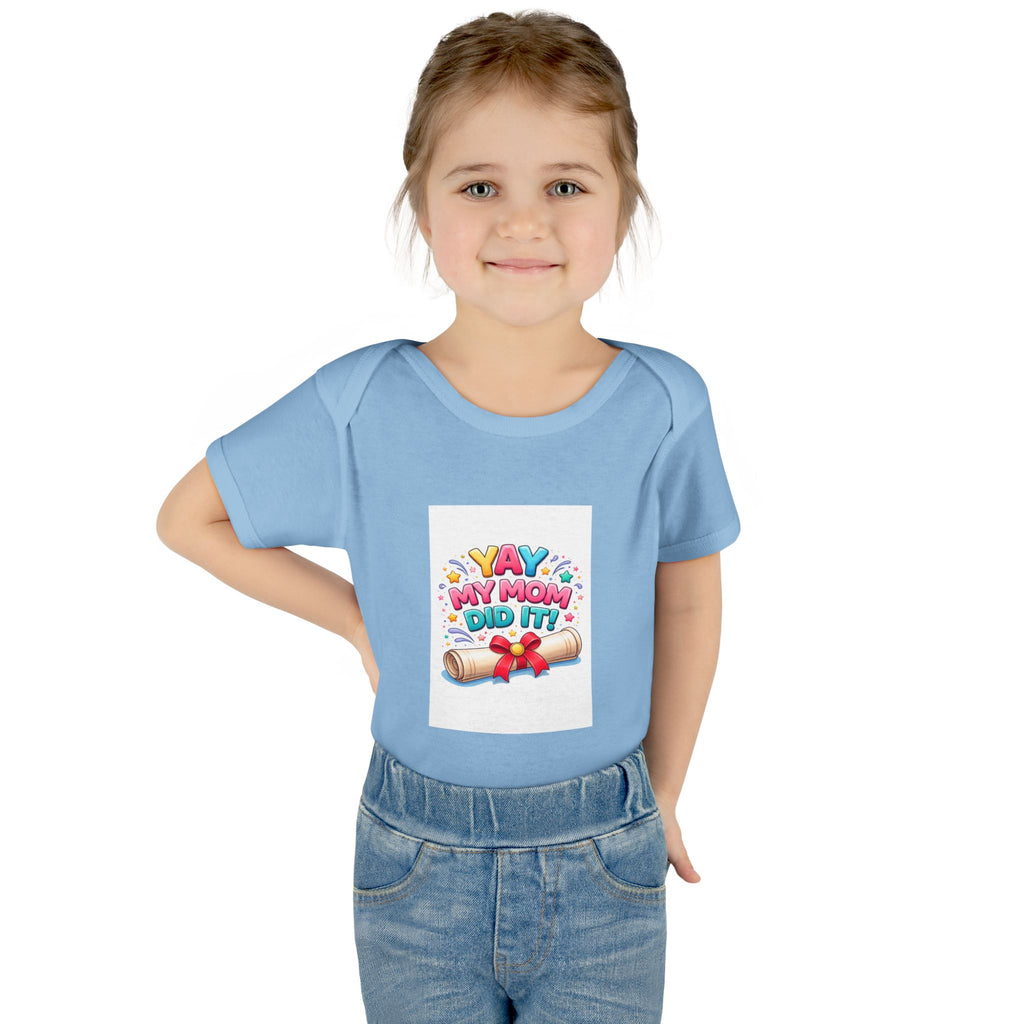 Graduation announcement baby onesie
