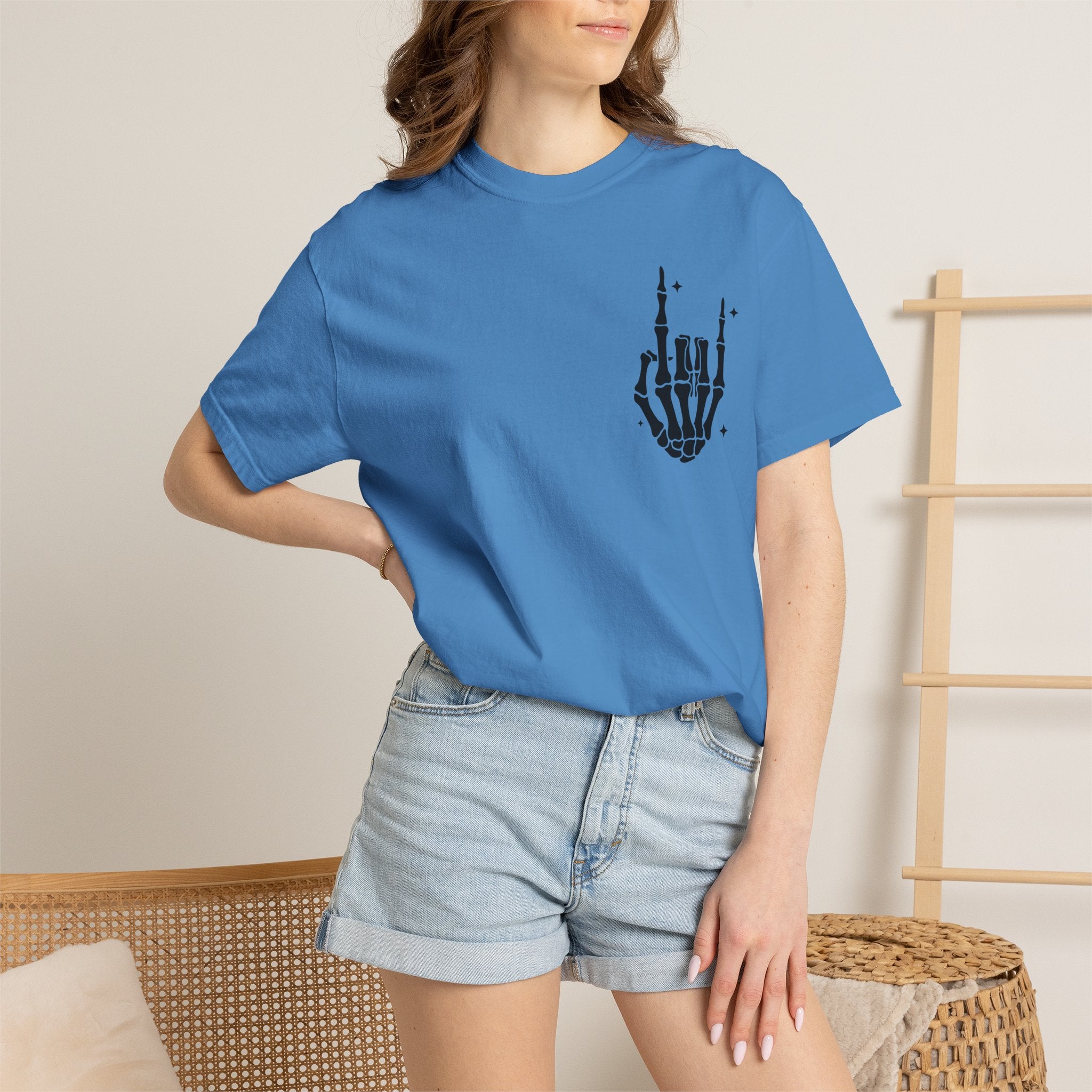 Fourth of July Skull T-Shirt — "Chill the Fourth Out" Patriotic Skeleton Tee