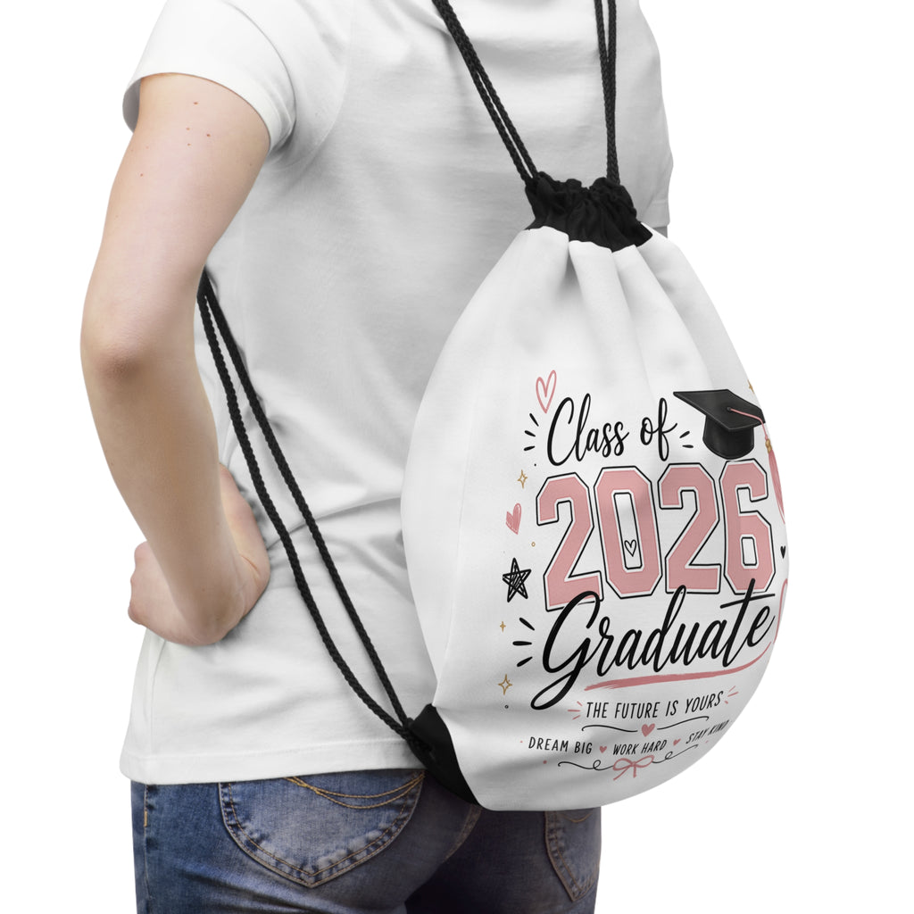 Class of 2026 Graduate Drawstring Bag — "The Future Is Yours" Graduation Gift