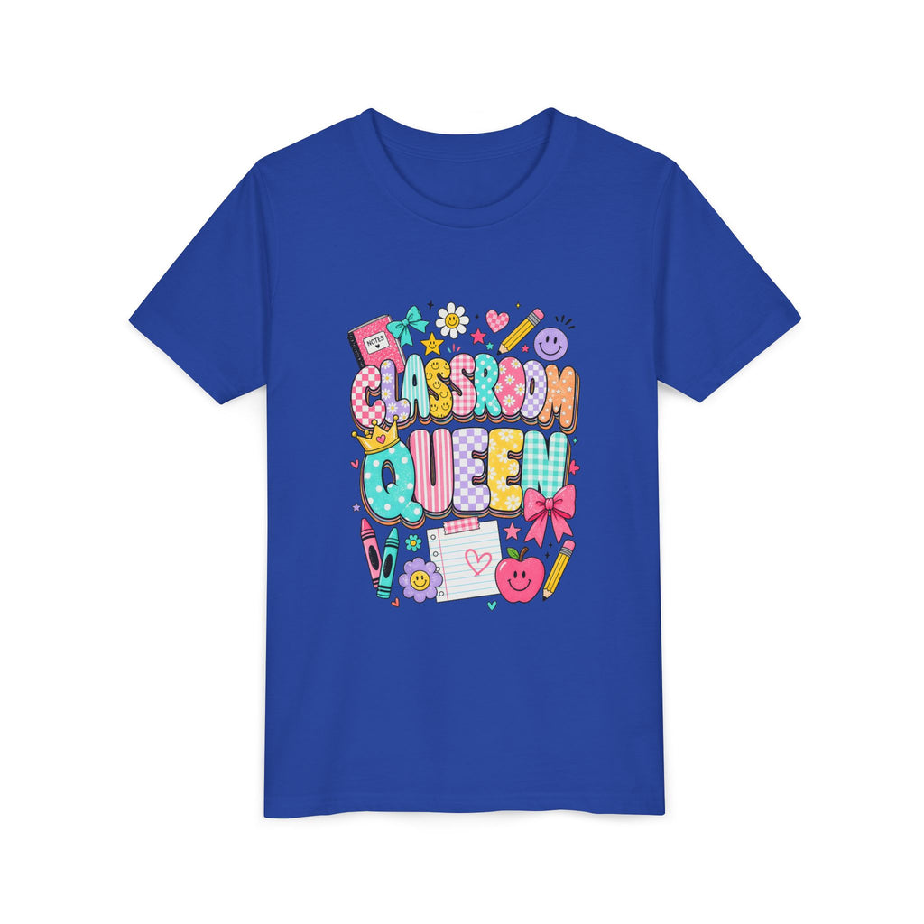 Classroom Queen Youth Tee — Cute School Teacher Kid Shirt