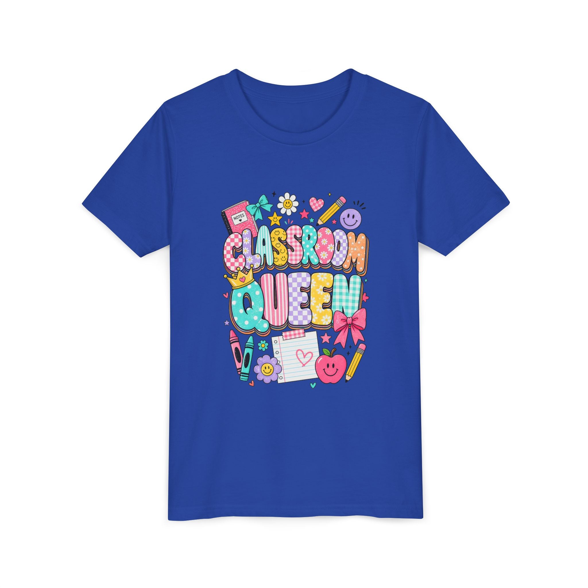 Classroom Queen Youth Tee — Cute School Teacher Kid Shirt