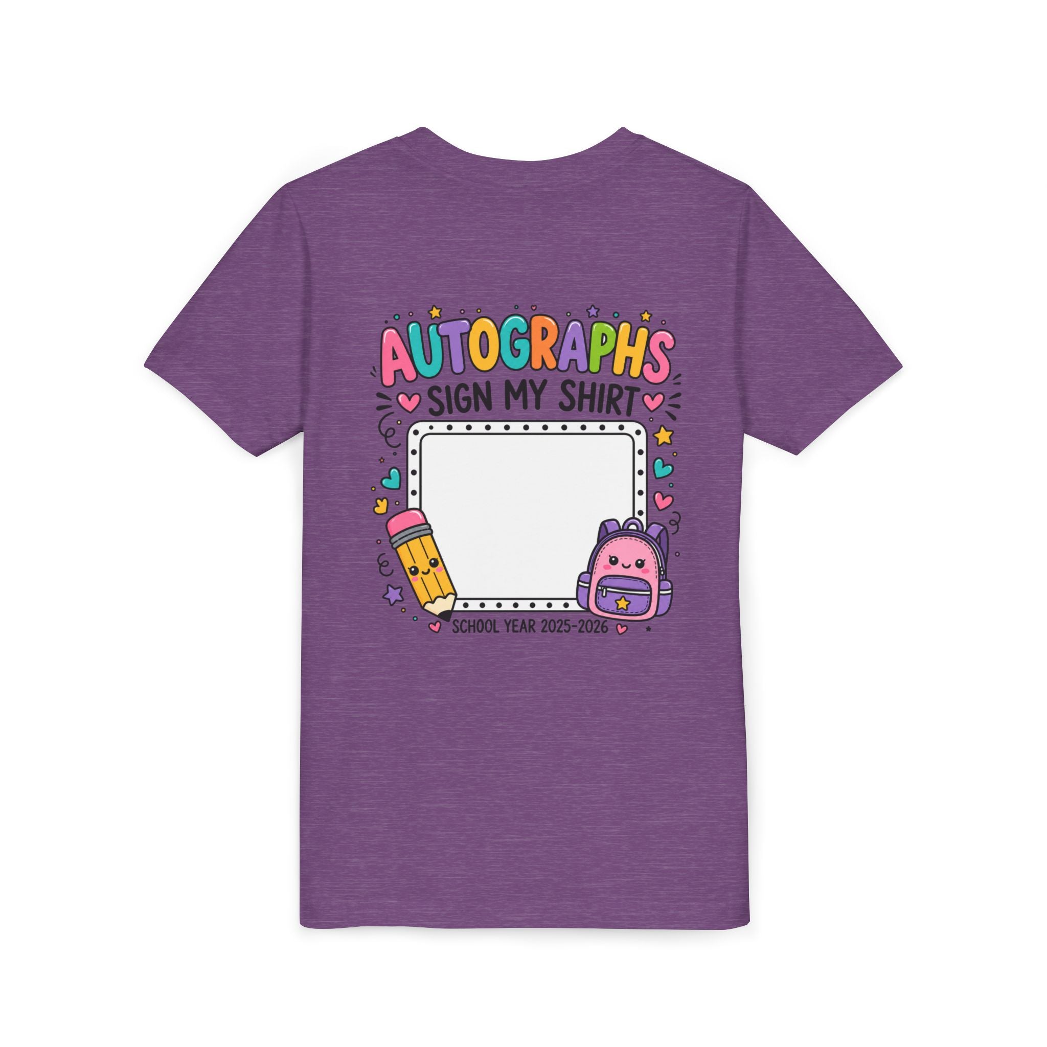 Autographs Sign My Shirt Back-to-School Keepsake