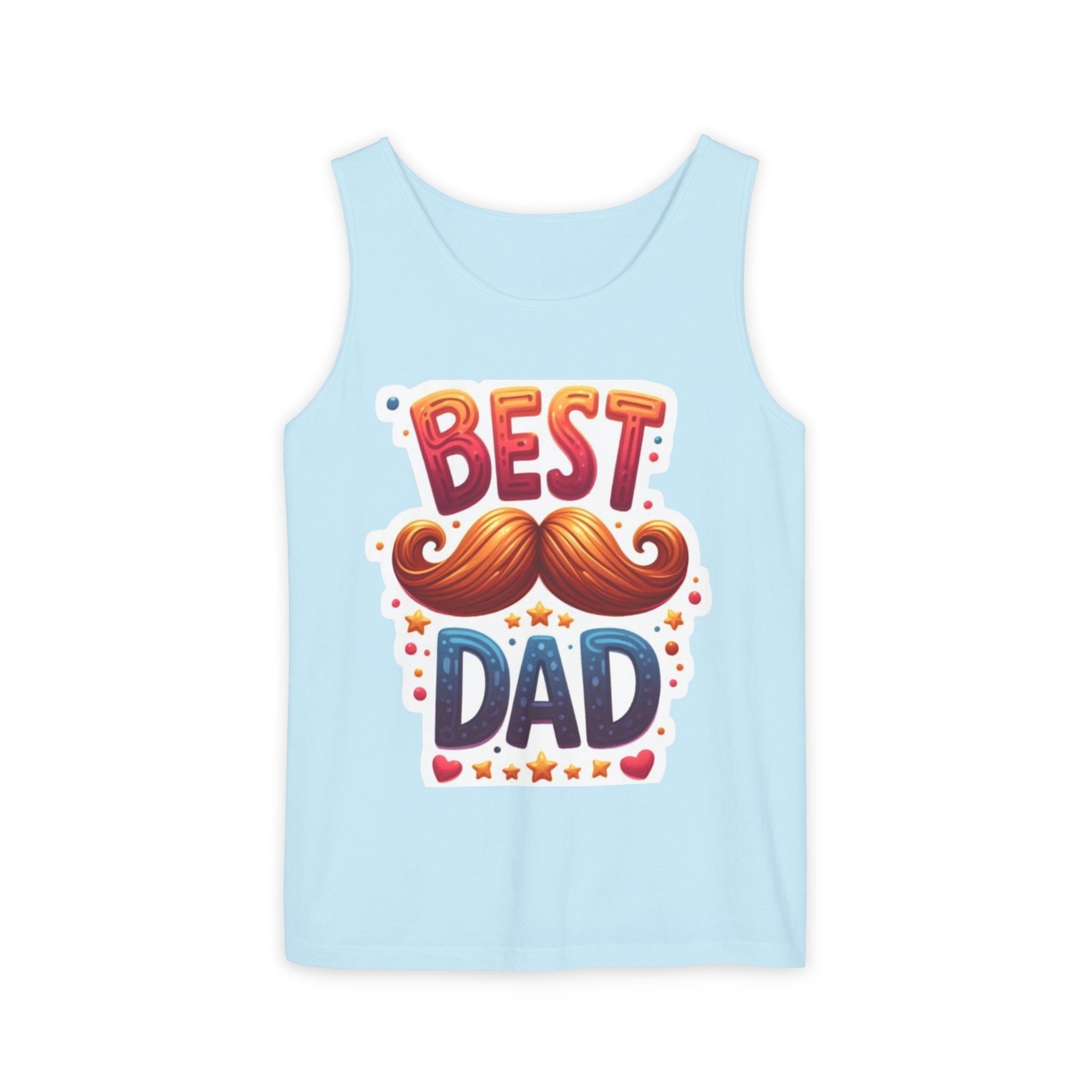 Best Dad Tank Top — Funny Mustache Father’s Day Gift