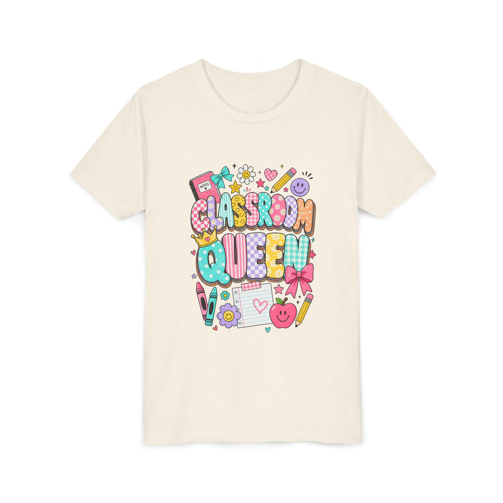 Classroom Queen Youth Tee — Cute School Teacher Kid Shirt
