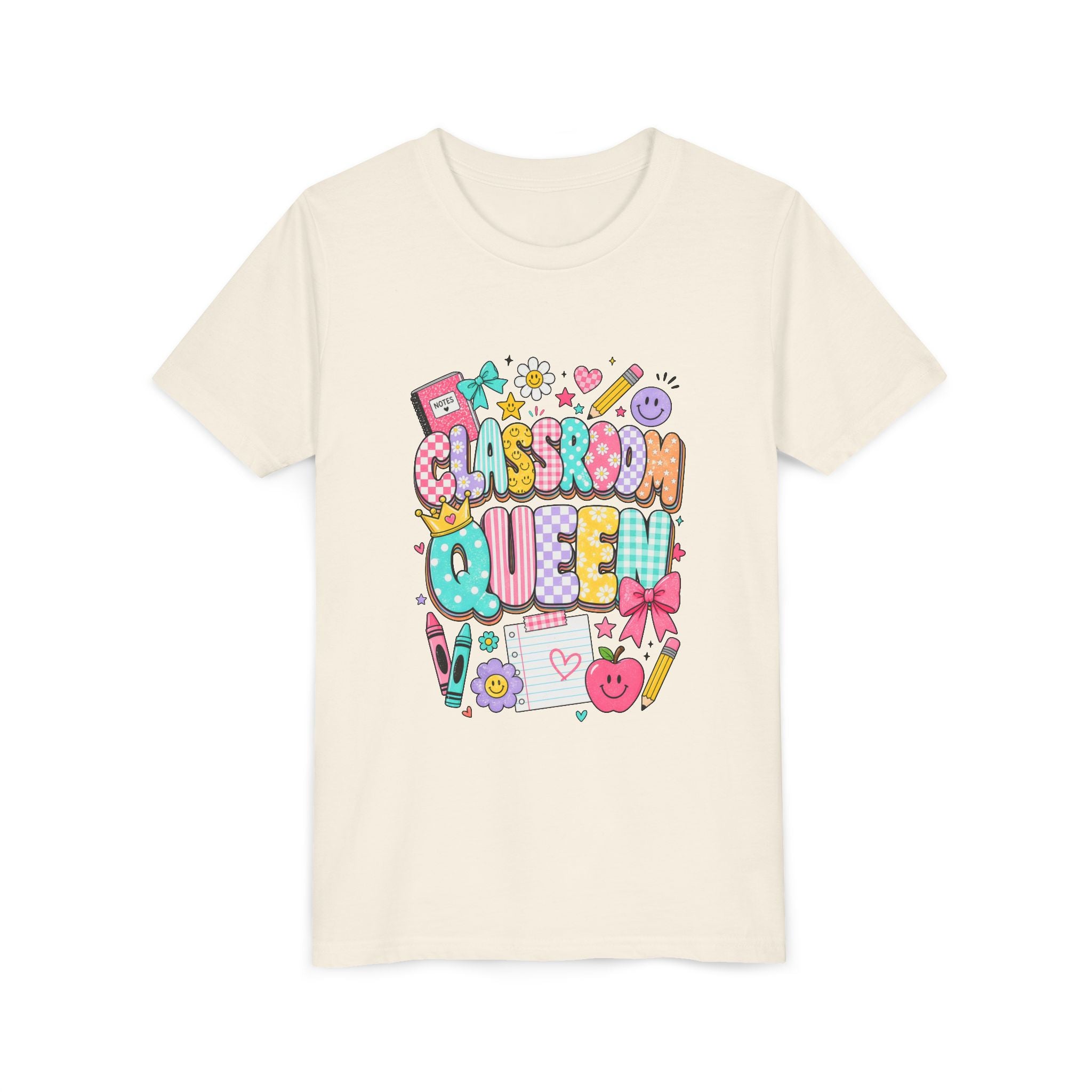Classroom Queen Youth Tee — Cute School Teacher Kid Shirt