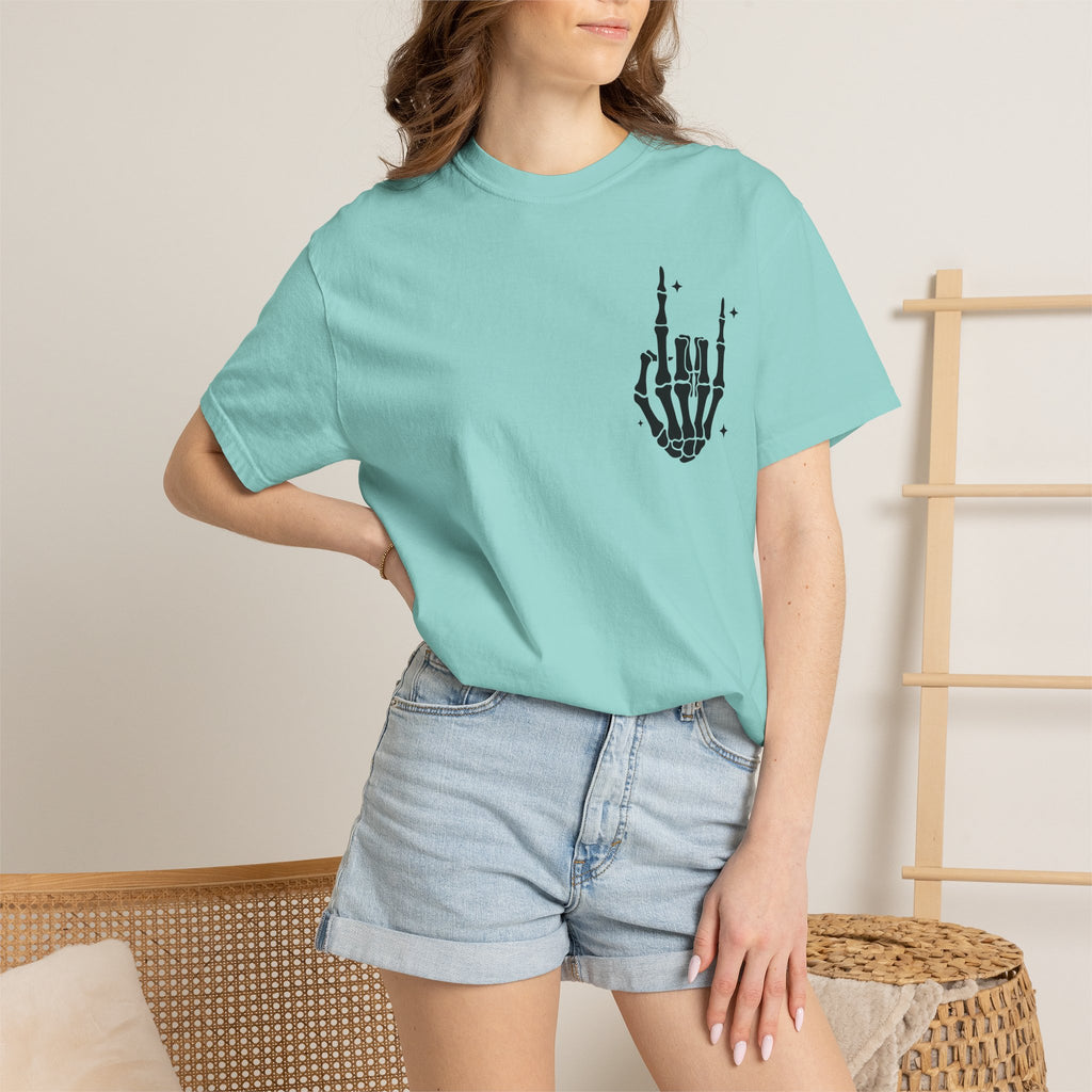 Fourth of July Skull T-Shirt — "Chill the Fourth Out" Patriotic Skeleton Tee