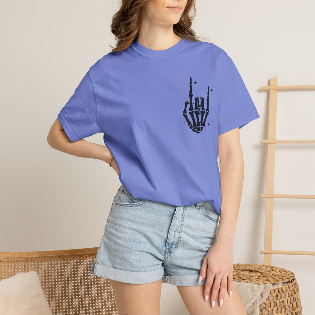 Fourth of July Skull T-Shirt — "Chill the Fourth Out" Patriotic Skeleton Tee
