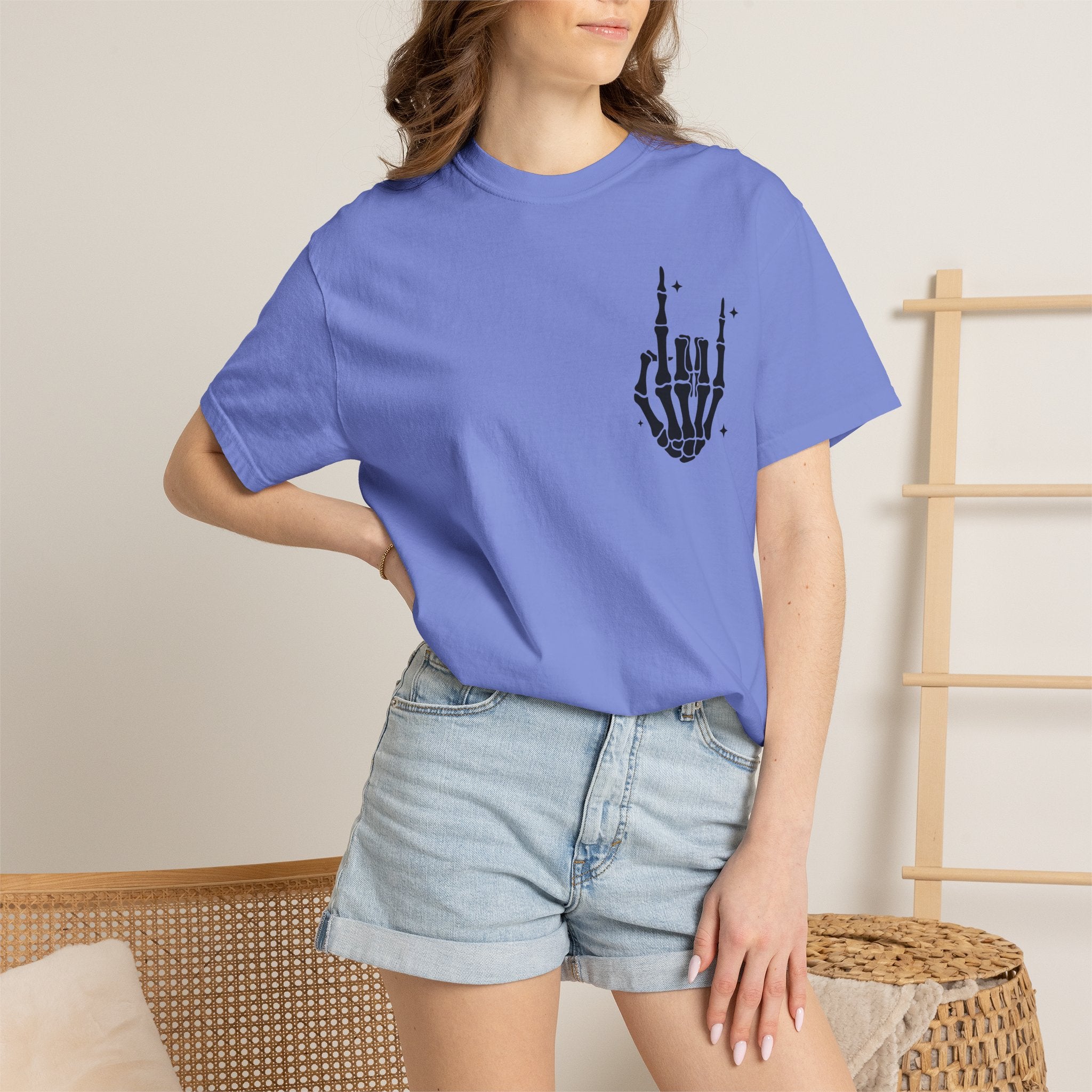Fourth of July Skull T-Shirt — "Chill the Fourth Out" Patriotic Skeleton Tee