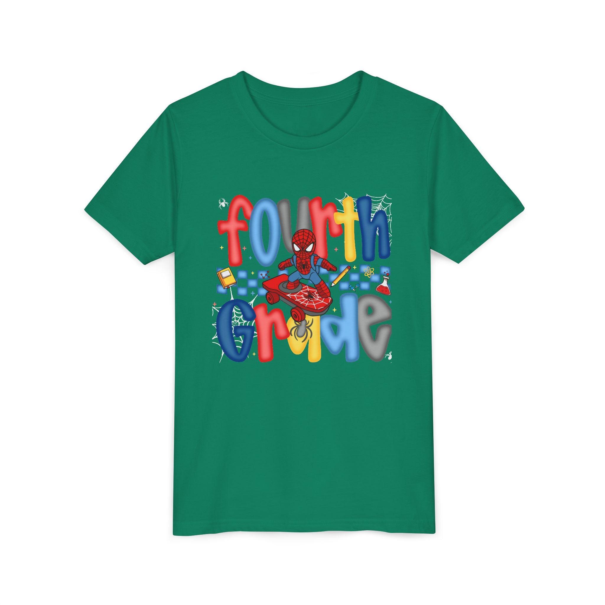 Fourth Grade Spider Hero Youth Tee