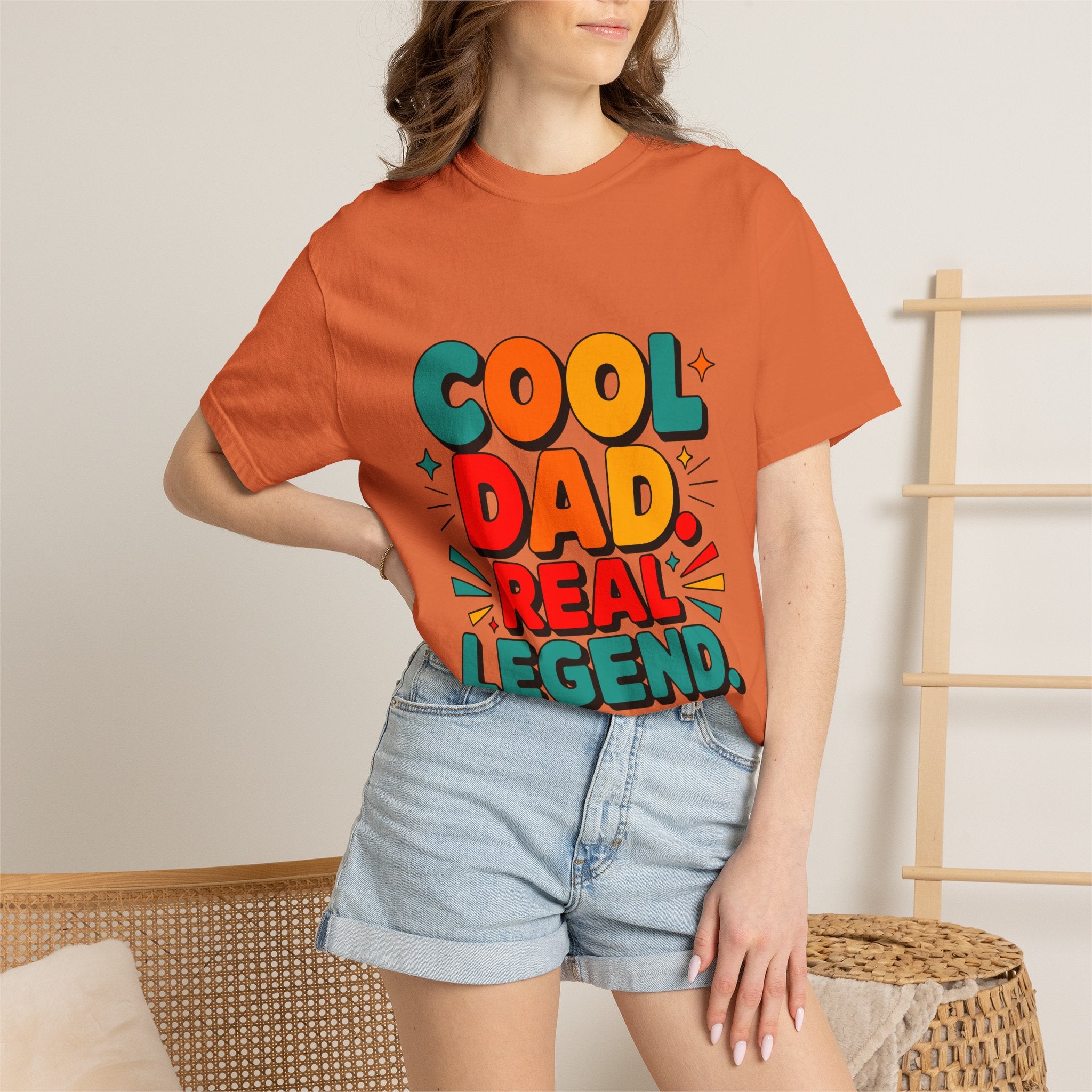 Cool Dad Real Legend T-Shirt — Father's Day Funny Retro Graphic Tee