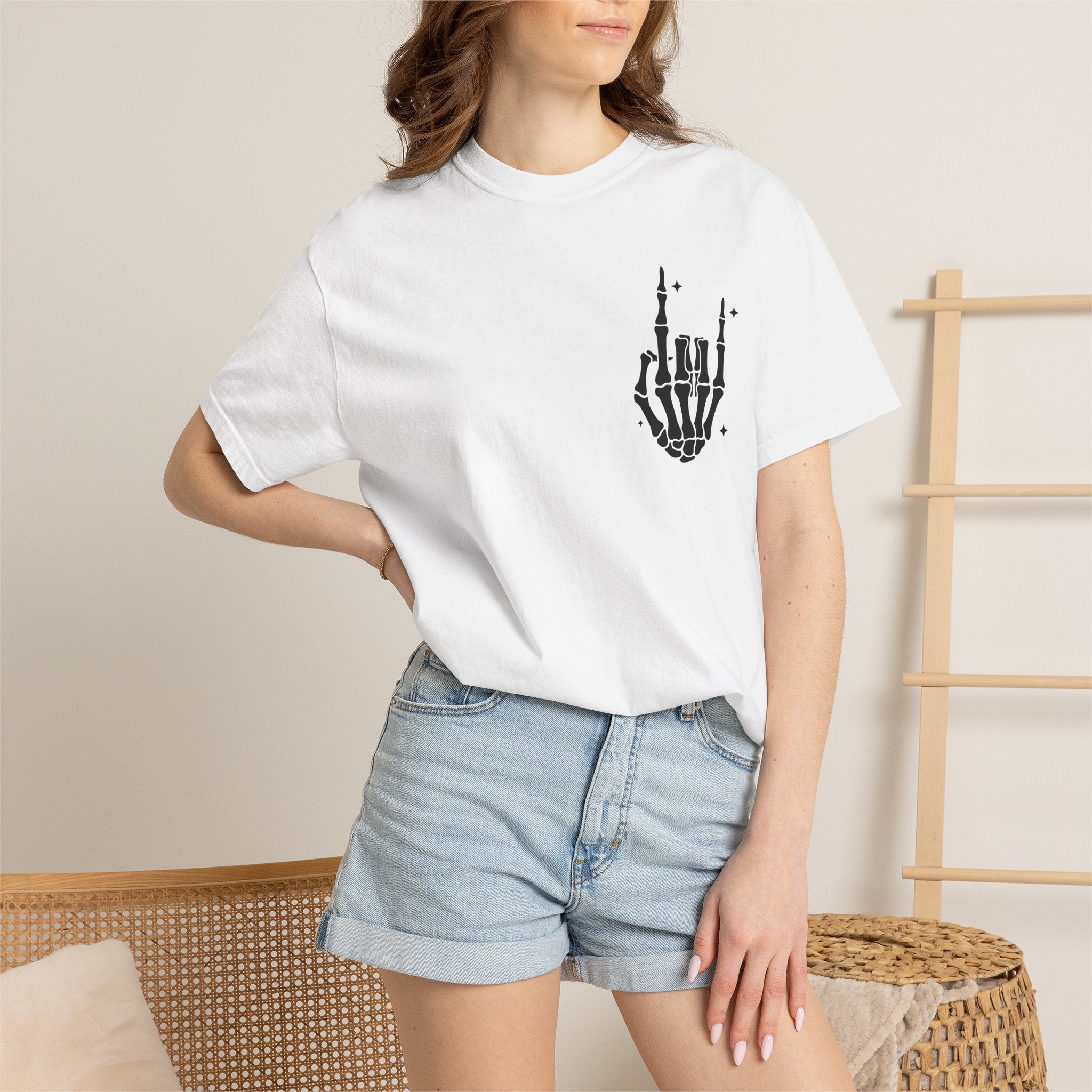 Fourth of July Skull T-Shirt — "Chill the Fourth Out" Patriotic Skeleton Tee