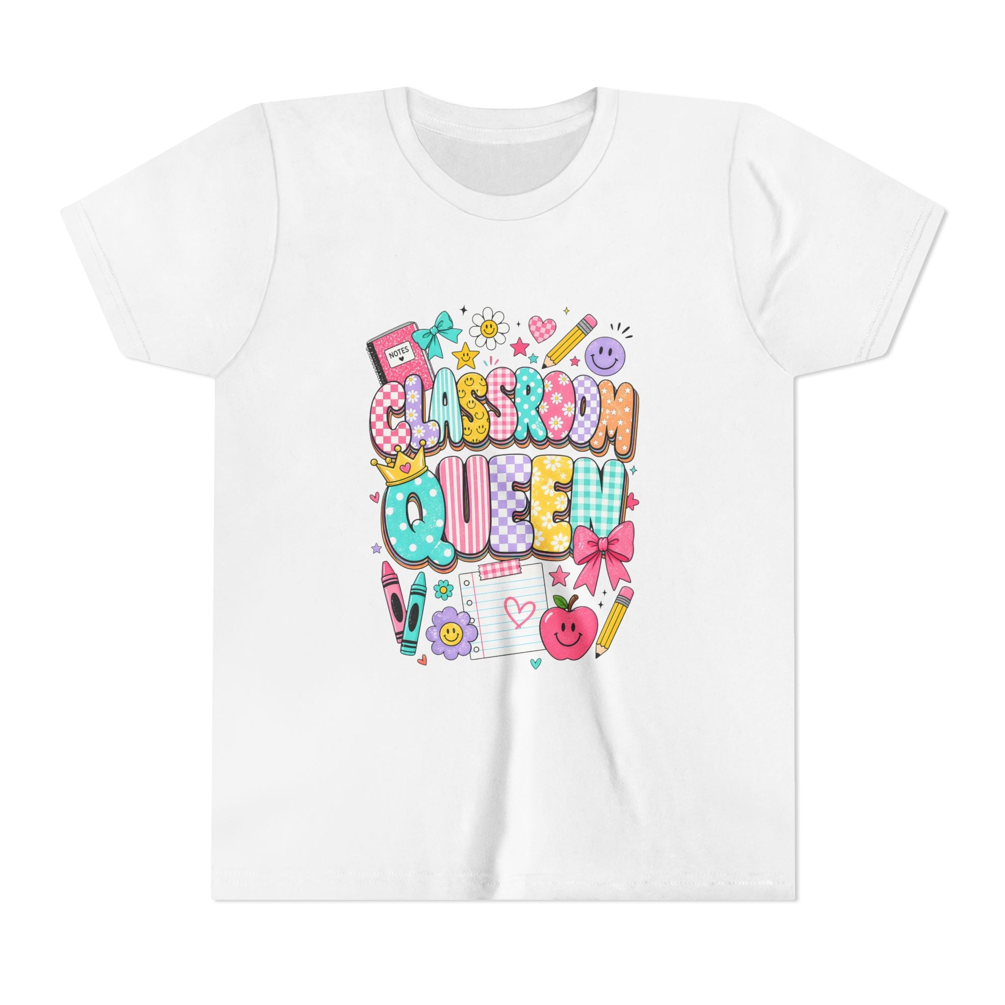 Classroom Queen Youth Tee — Cute School Teacher Kid Shirt