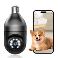 Light Bulb Security Camera 2.4GHz 5G WiFi Outdoor, 1080P E27 Light Socket Security Camera, Indoor 360 Home Security Cameras