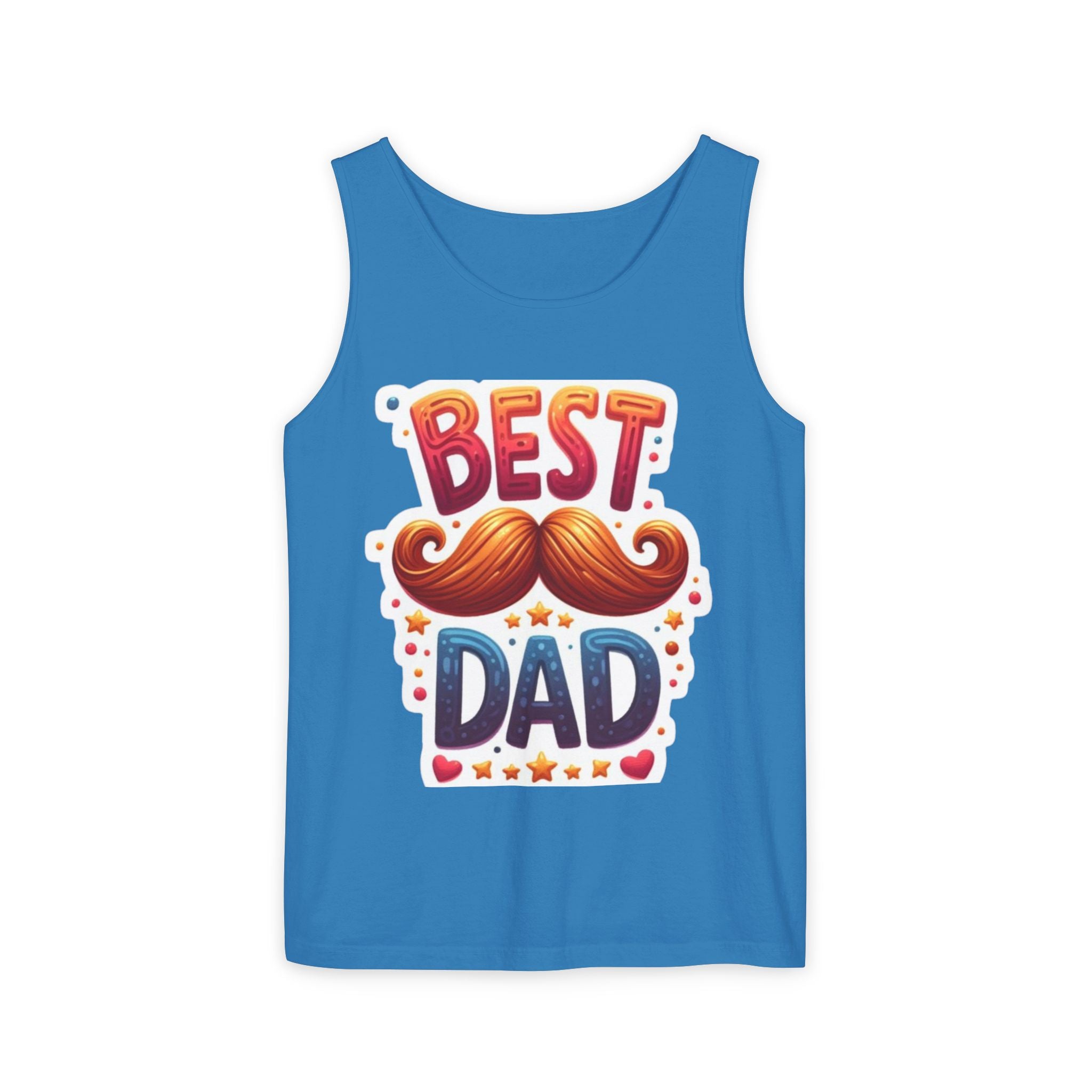 Best Dad Tank Top — Funny Mustache Father’s Day Gift