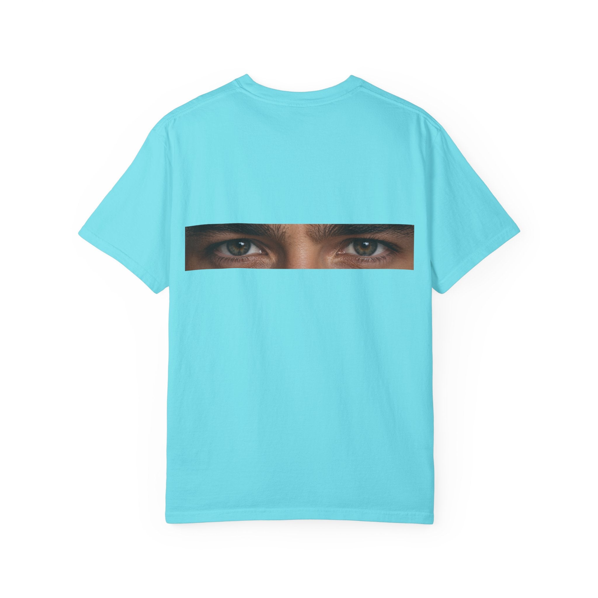 T-Shirt — "I'm Not Sleeping, I'm Just Resting My Eyes" Graphic Tee with Realistic Eyes Back Print