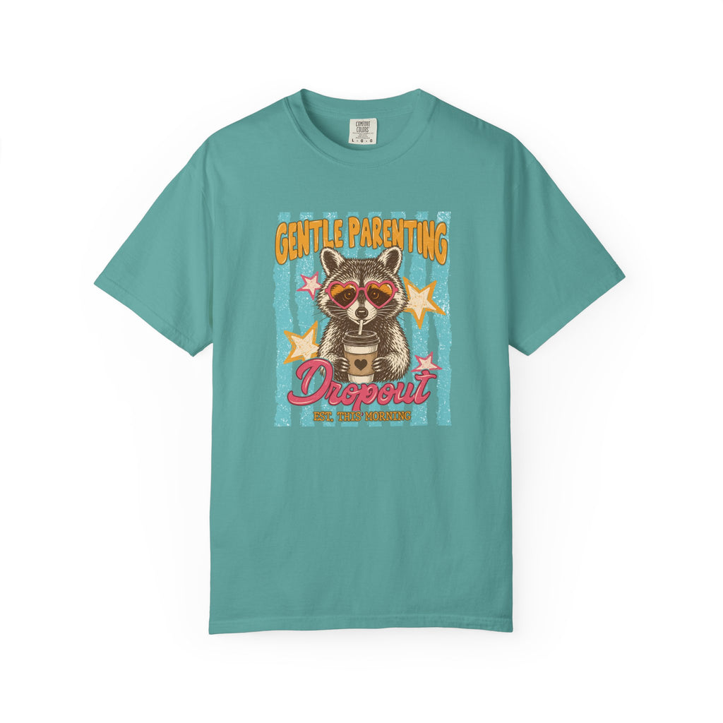 Raccoon 'Gentle Parenting Dropout' Graphic T-Shirt