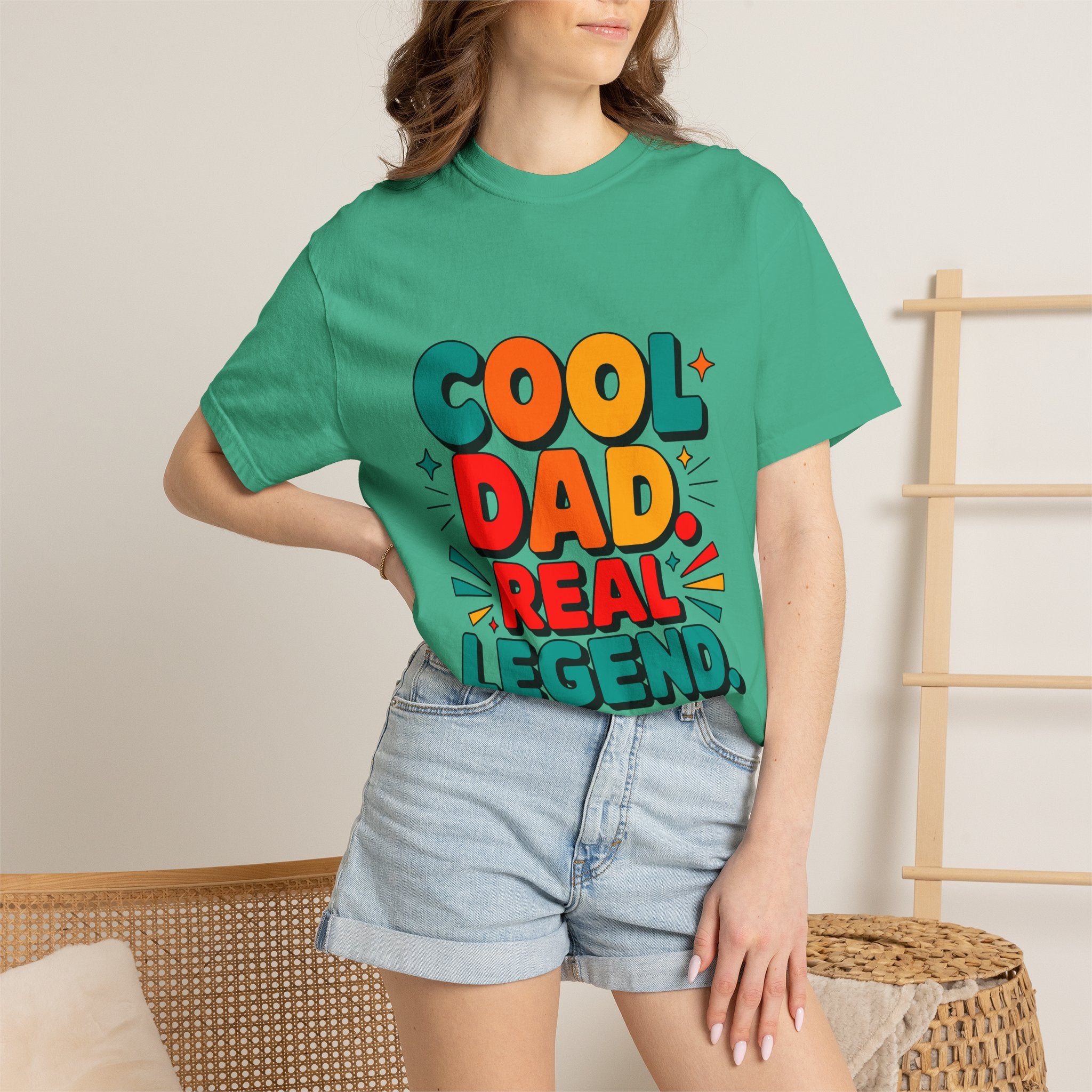 Cool Dad Real Legend T-Shirt — Father's Day Funny Retro Graphic Tee