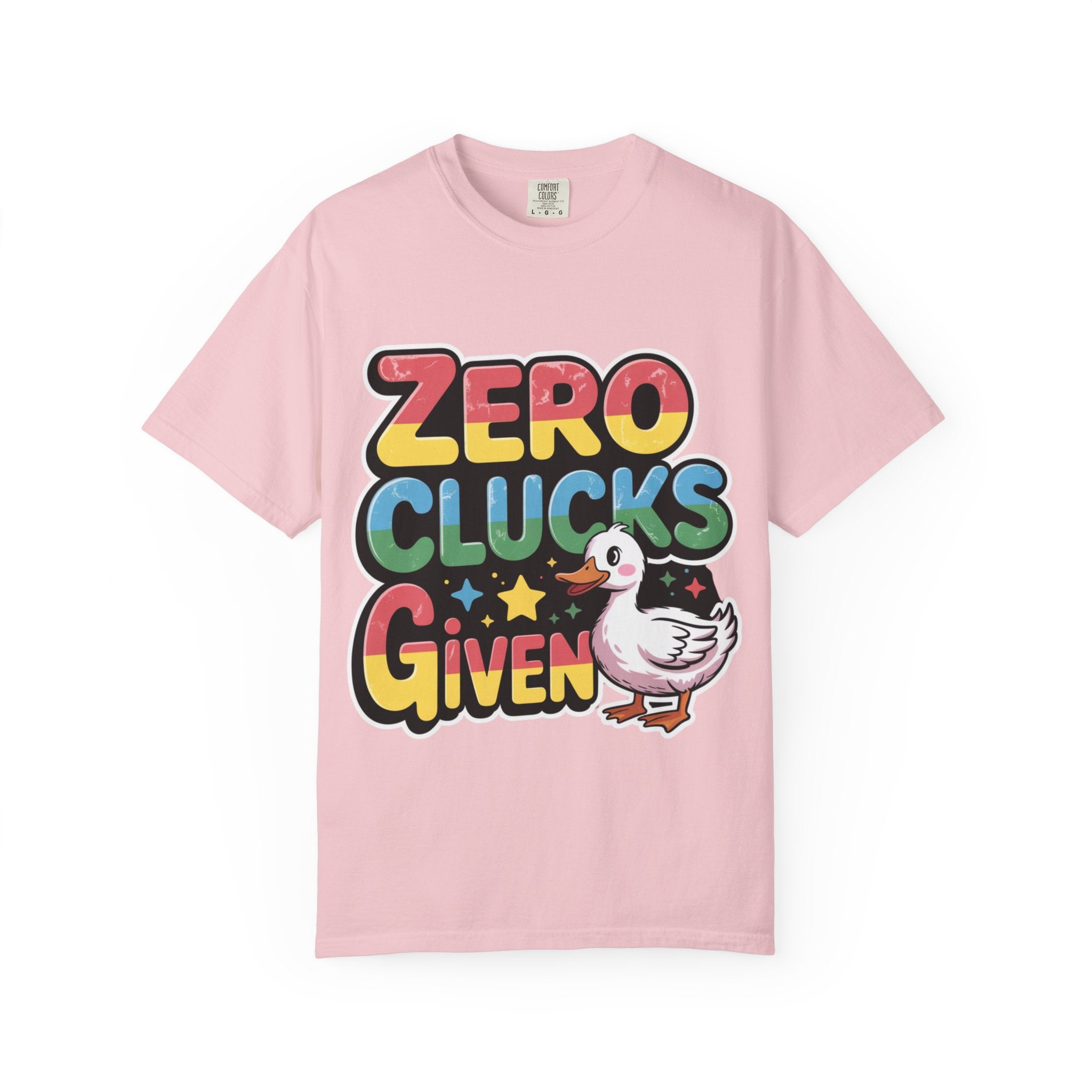 Zero Clucks Given T-Shirt — Funny Retro Duck Graphic Tee