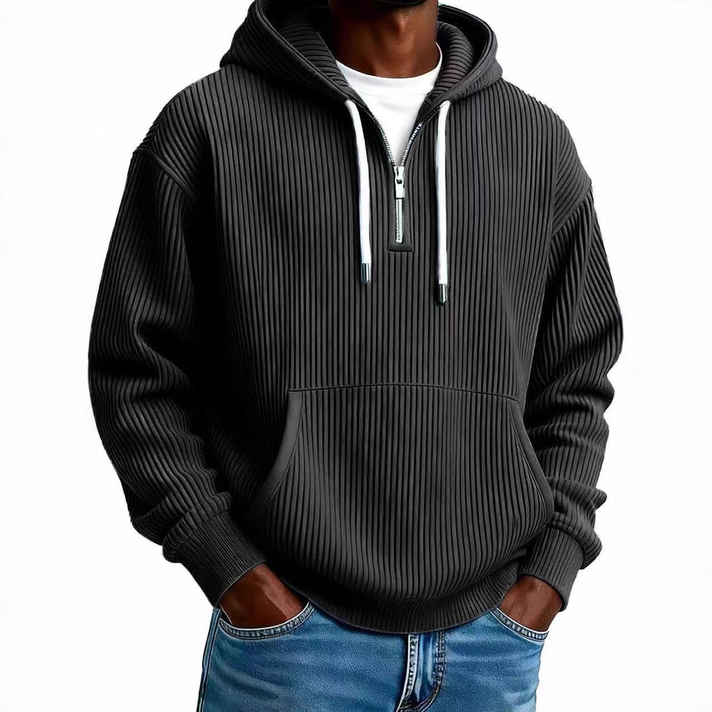 Mens Corduroy Hooded Sweatshirt