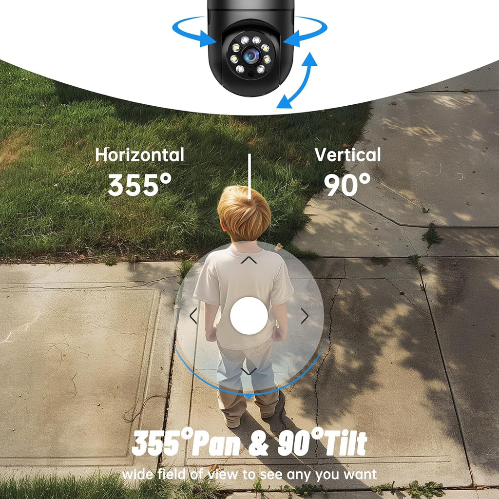 Light Bulb Security Camera 2.4GHz 5G WiFi Outdoor, 1080P E27 Light Socket Security Camera, Indoor 360 Home Security Cameras